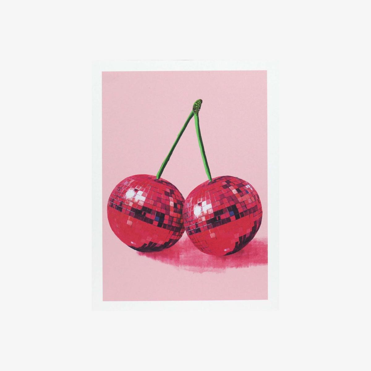 Colourful Disco Fruit Print Frame - Multicolour