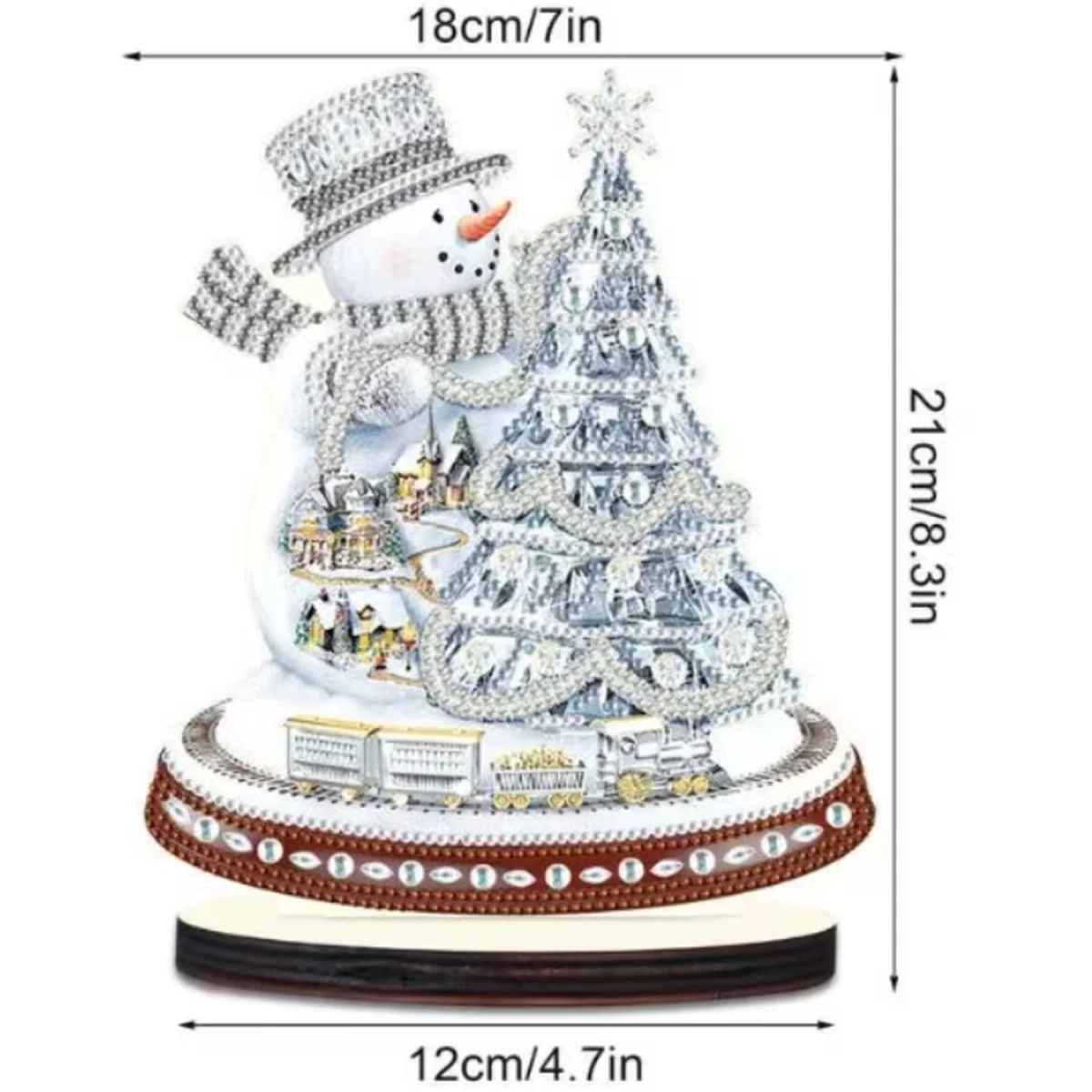 Christmas Snowman Diamond Painting Kit - Multi – image 2