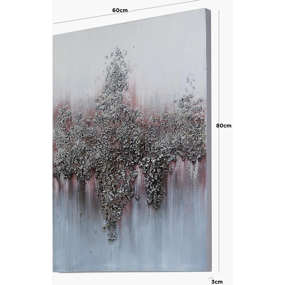 Abstract Pink 3D Canvas Wall Art - Pink – image 2