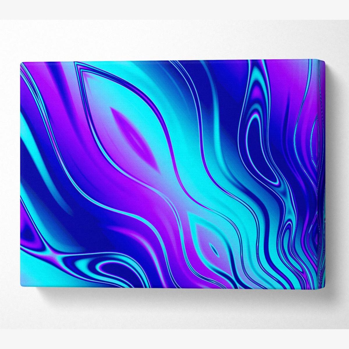 Liquid Movement Canvas Print Wall Art - Yellow / 101.6cm – image 1