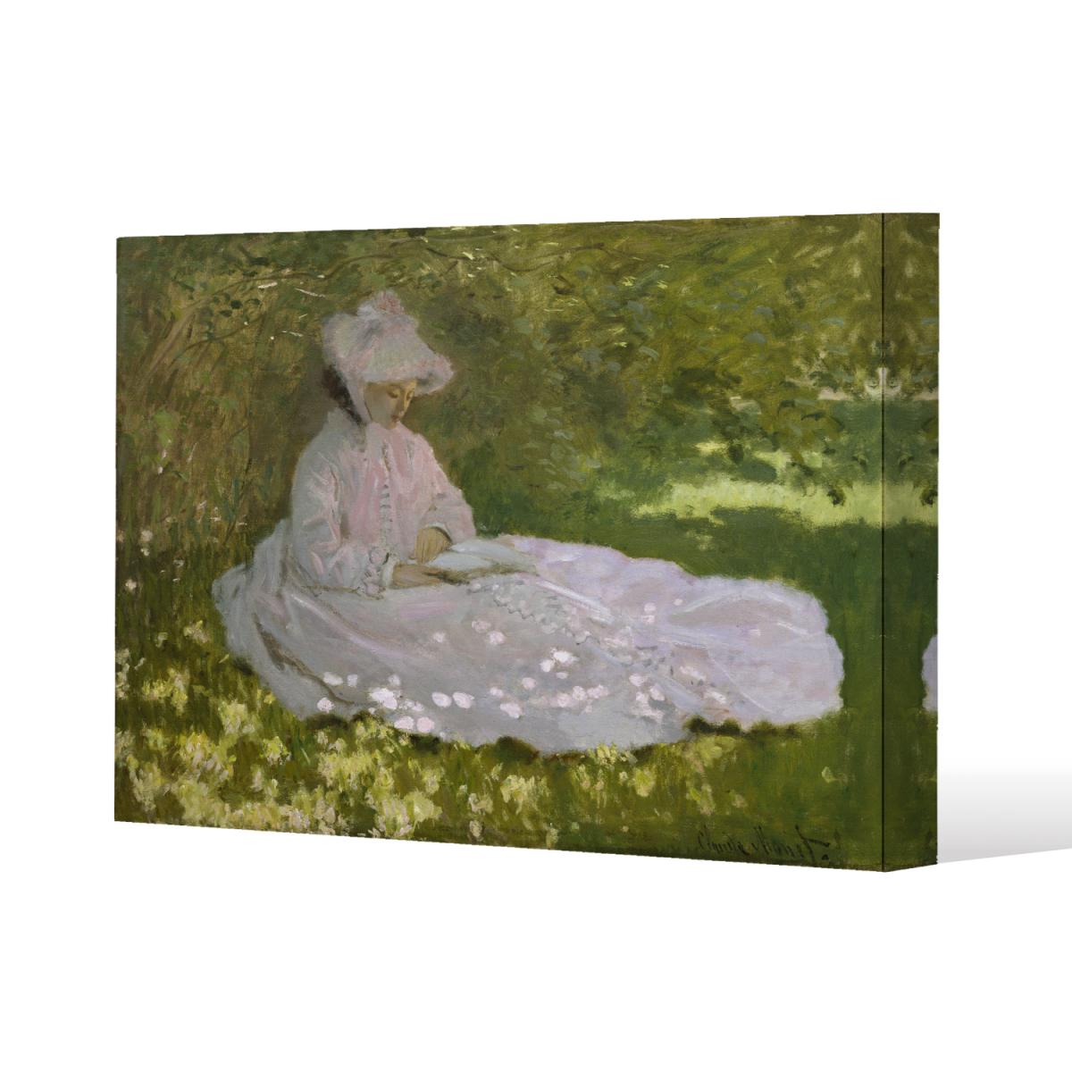 Claude Monet - Springtime Canvas print - Green / 101cm / 77cm – image 2