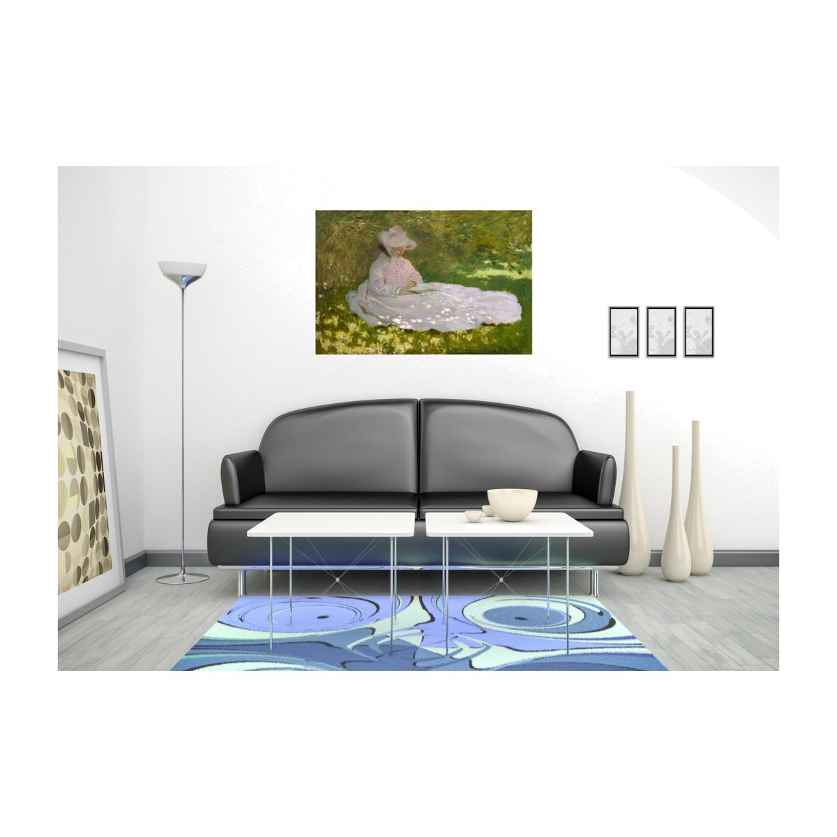 Claude Monet - Springtime Canvas print - Green / 101cm / 77cm – image 1