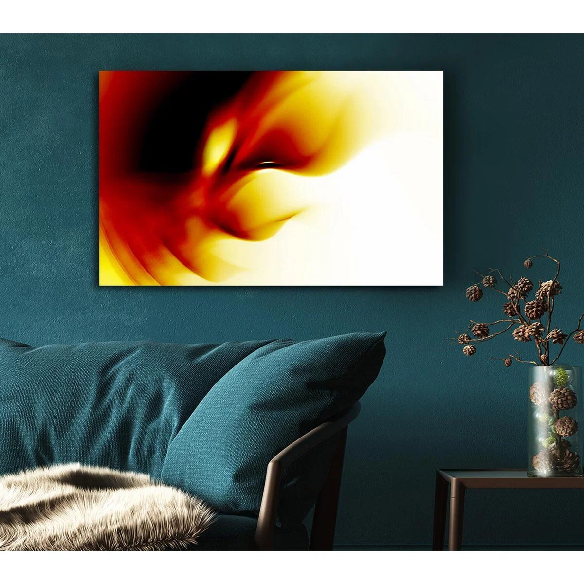 Golden Twist Canvas Print Wall Art - Yellow / 81.28cm – image 5