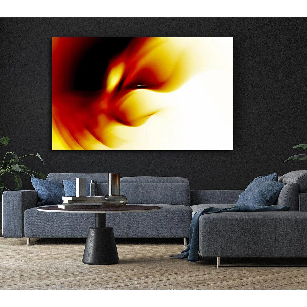 Golden Twist Canvas Print Wall Art - Yellow / 81.28cm – image 6