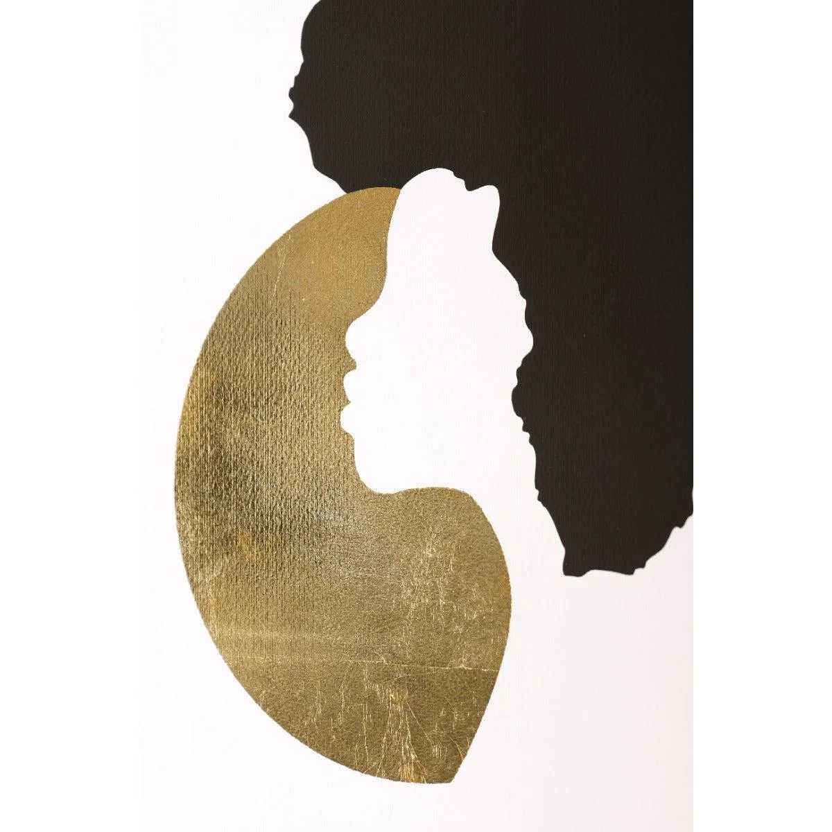 Unframed Hand Finished With Gold Leaf African Sun Art Print – image 6