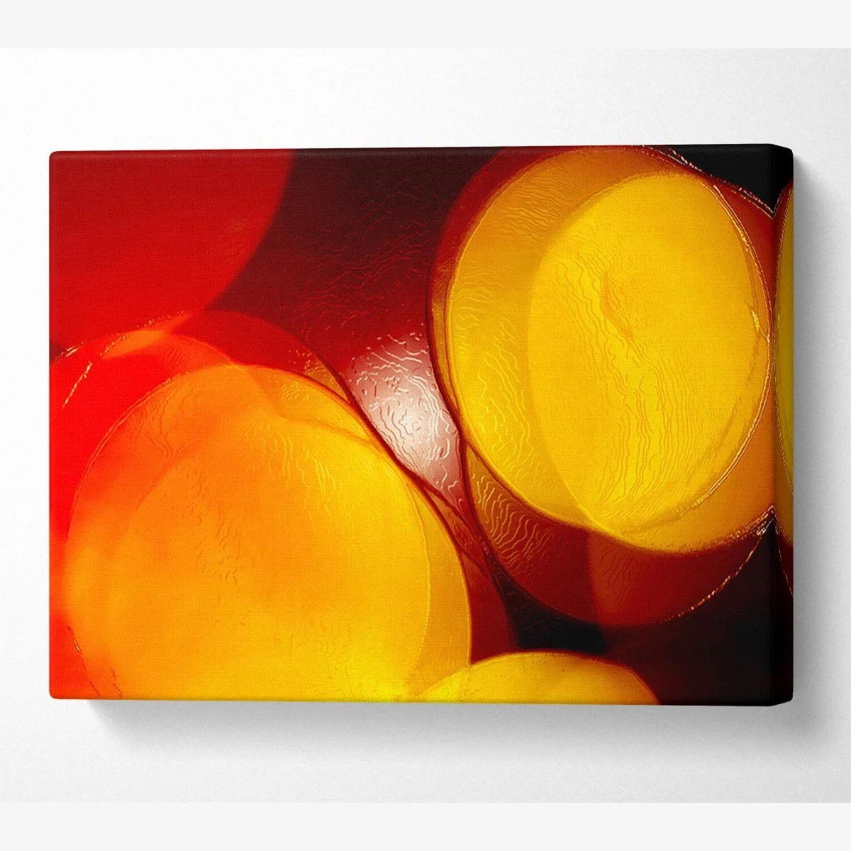 The Joining Of Circles Canvas Print Wall Art - Yellow / 50.8cm – image 1
