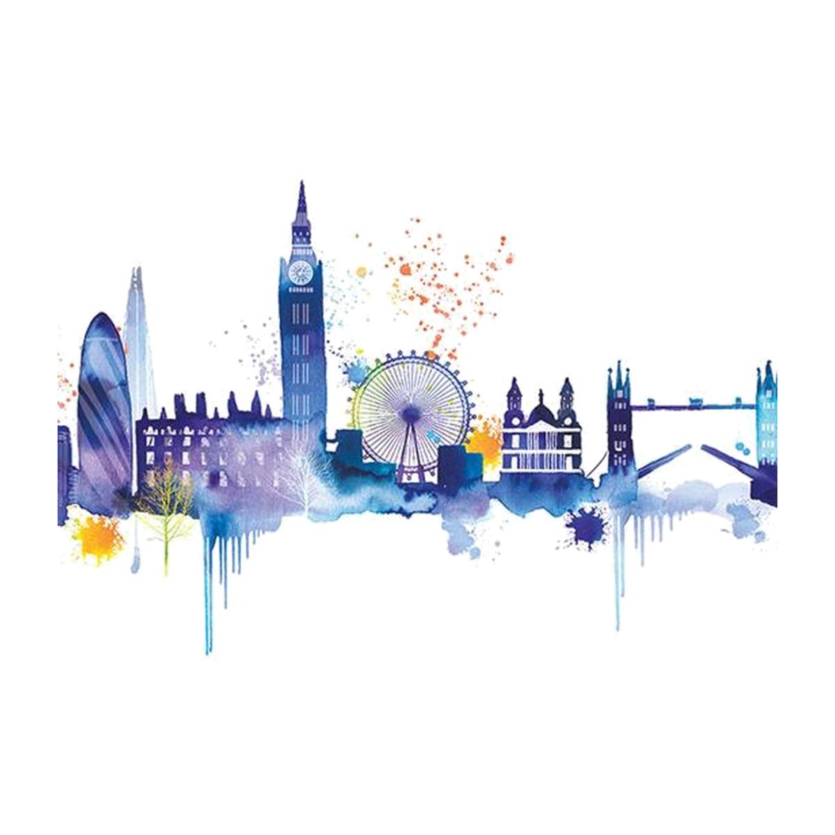 Summer Thornton London Skyline - Purple