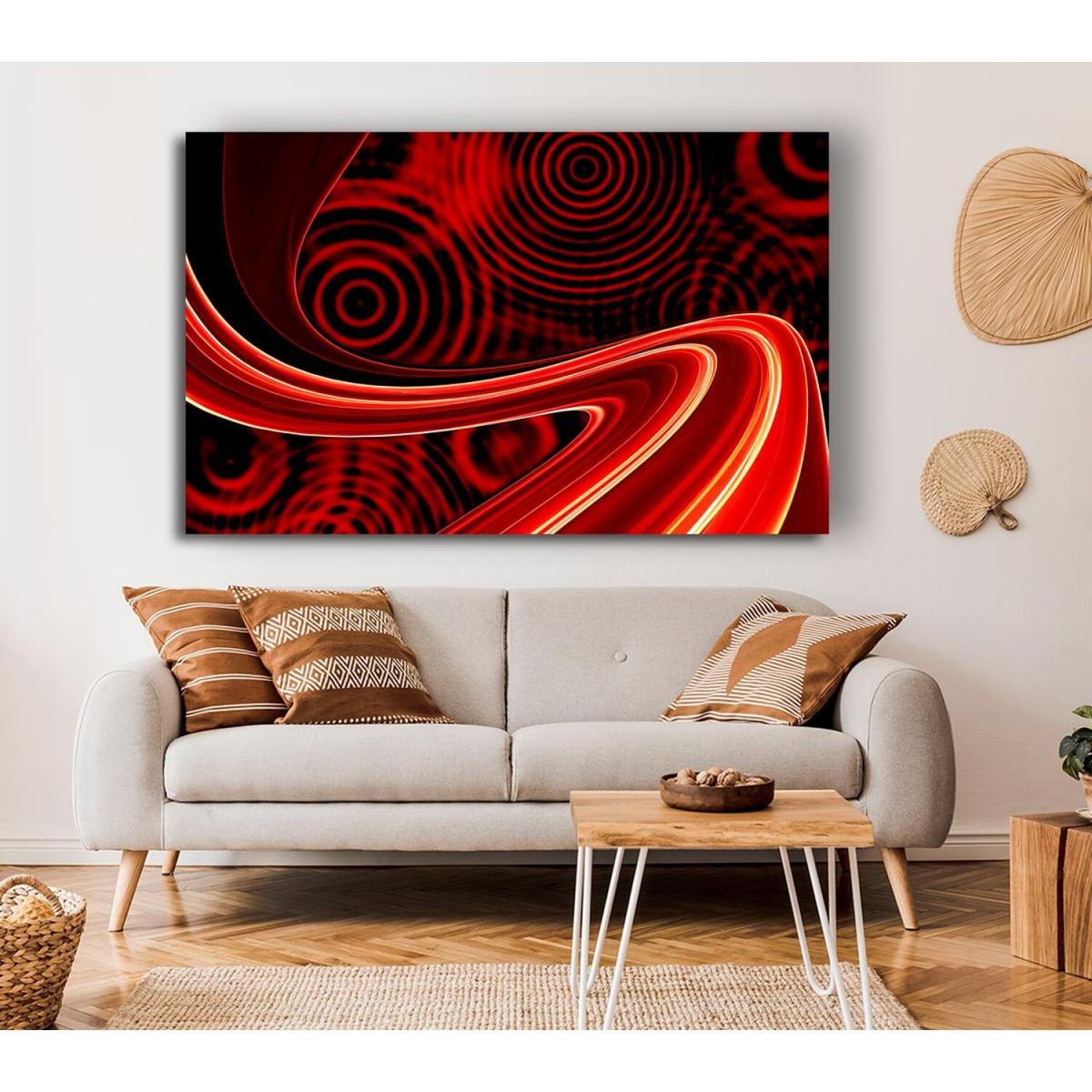 Lava Timeline Canvas Print Wall Art - Yellow / 35.56cm – image 4