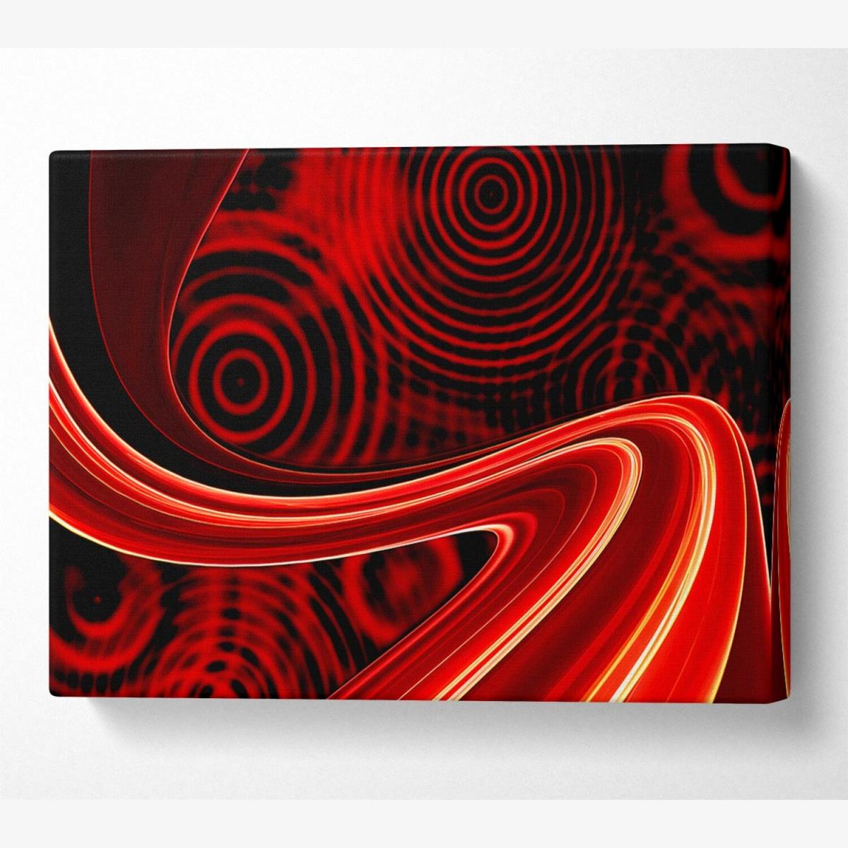 Lava Timeline Canvas Print Wall Art - Yellow / 35.56cm – image 1
