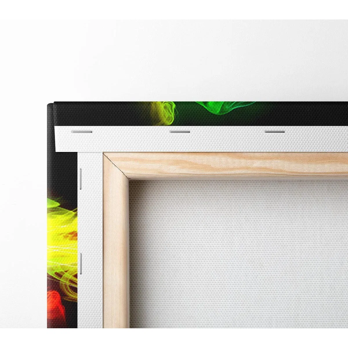 Rainbow Smoke Contrast Canvas Print Wall Art - Yellow / 50.8cm – image 2