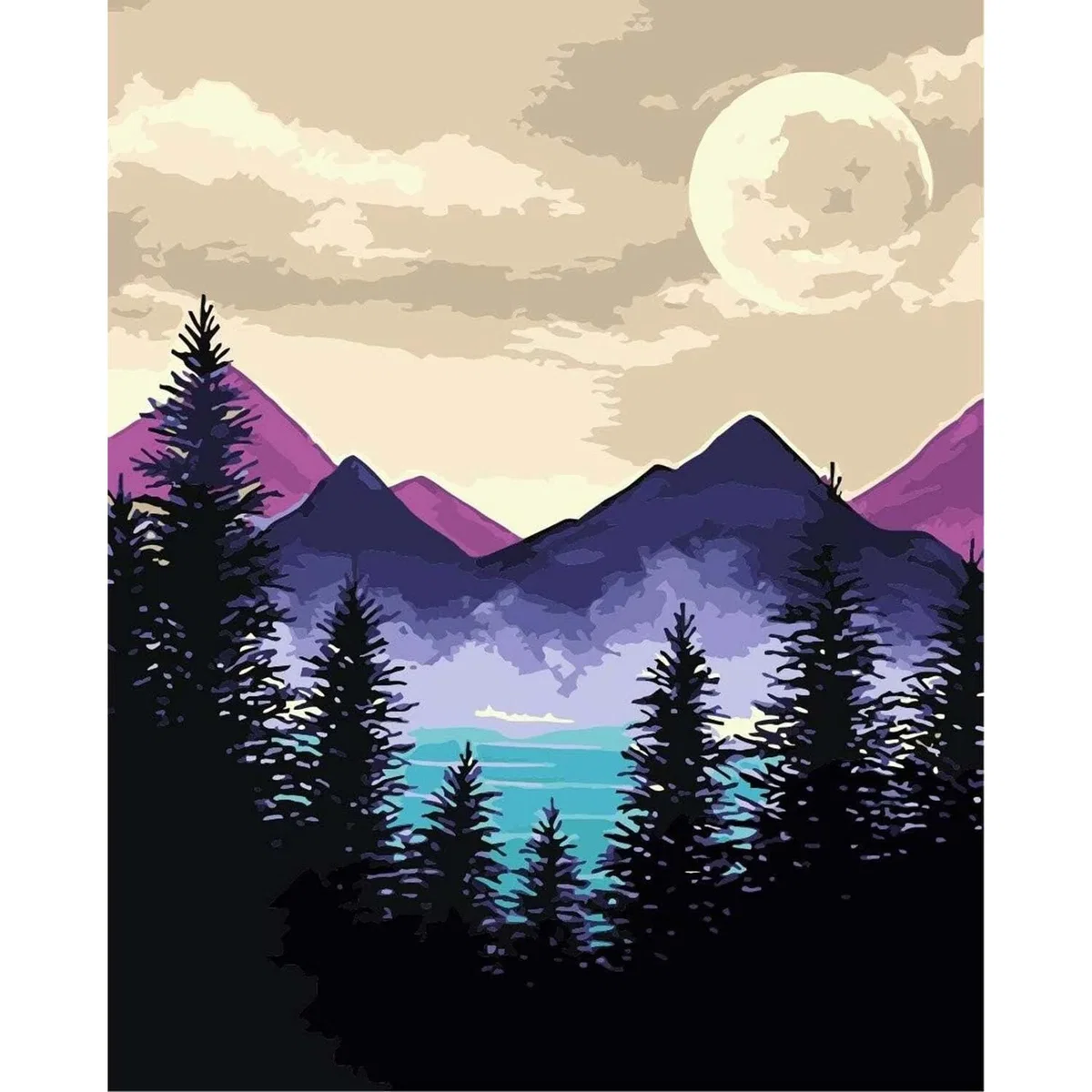 Mystical Mountains Diamond Painting Kit - Multi – image 7