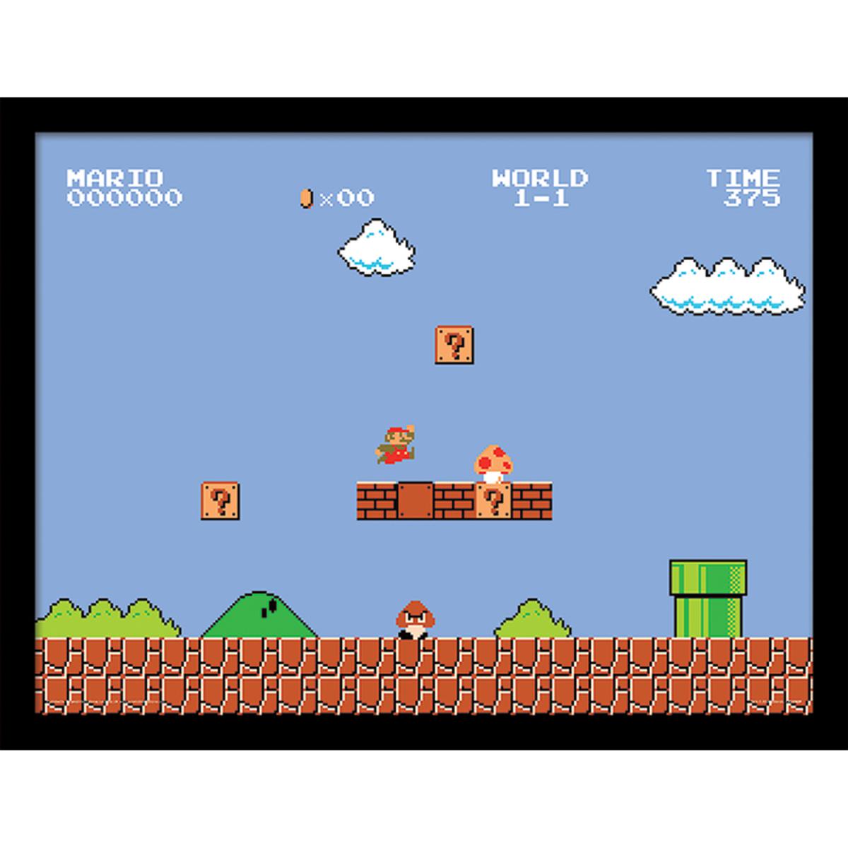 Super Mario Bros. (1-1) Framed Print – image 2