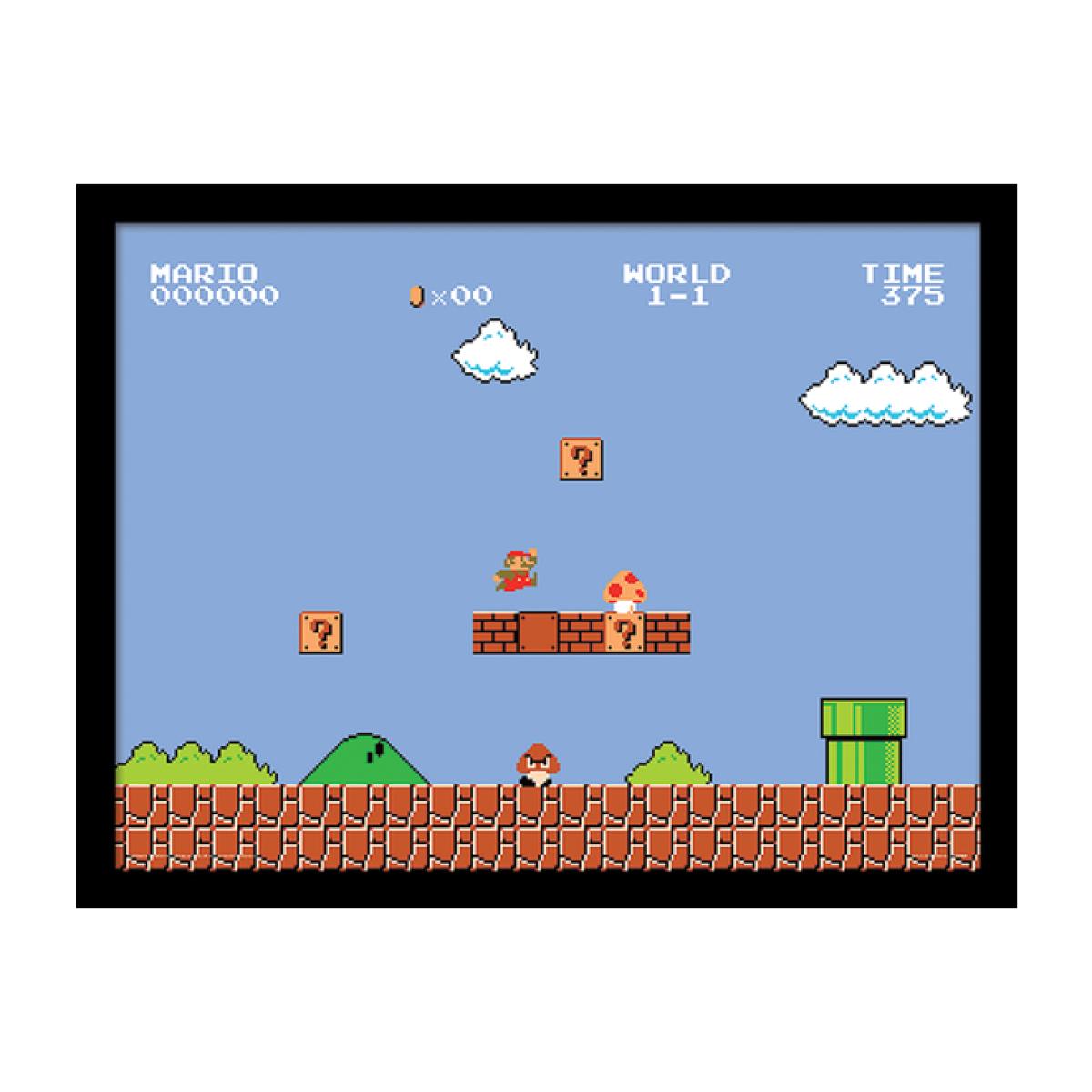 Super Mario Bros. (1-1) Framed Print – image 1