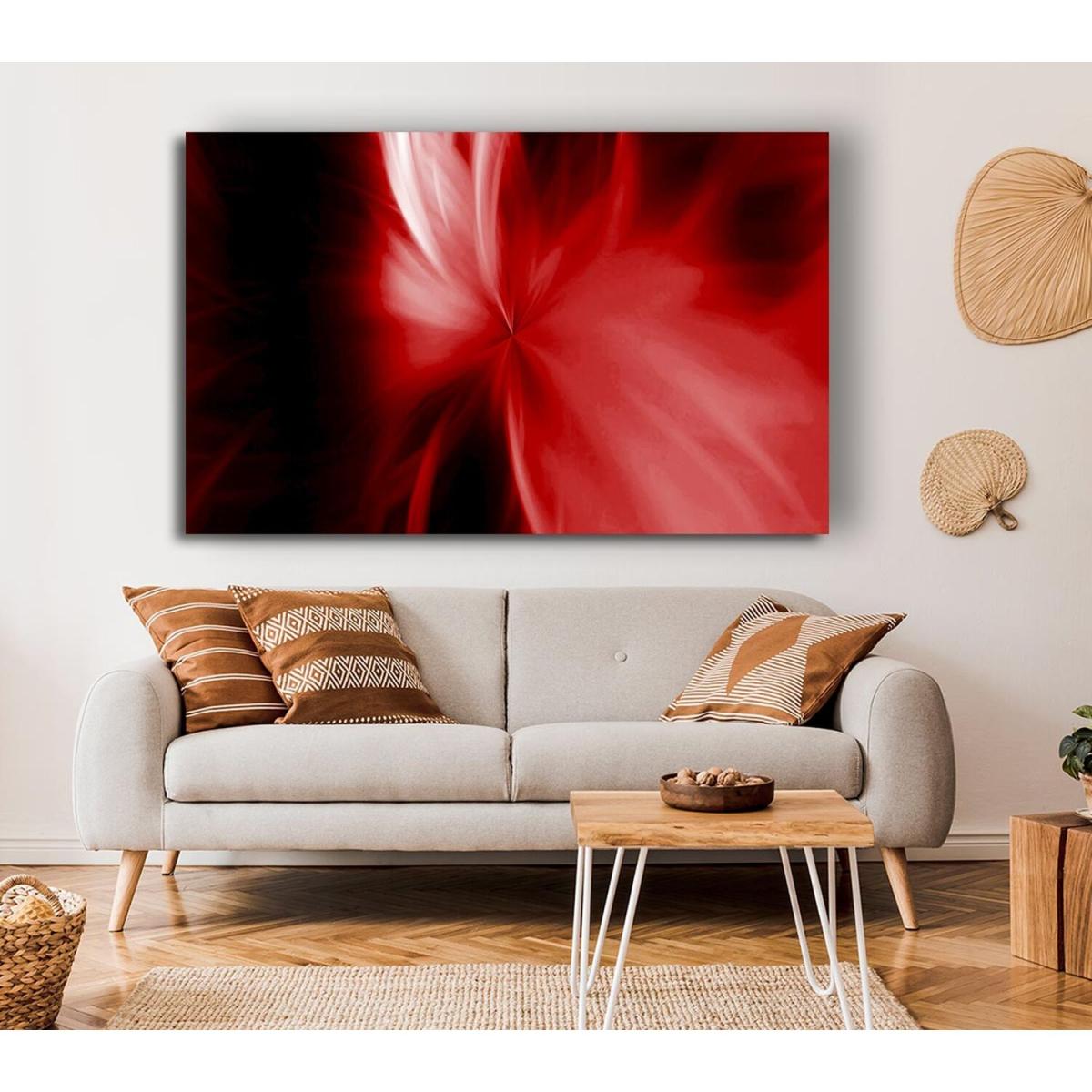 Celestial Core Red Canvas Print Wall Art - Yellow / 101.6cm – image 4