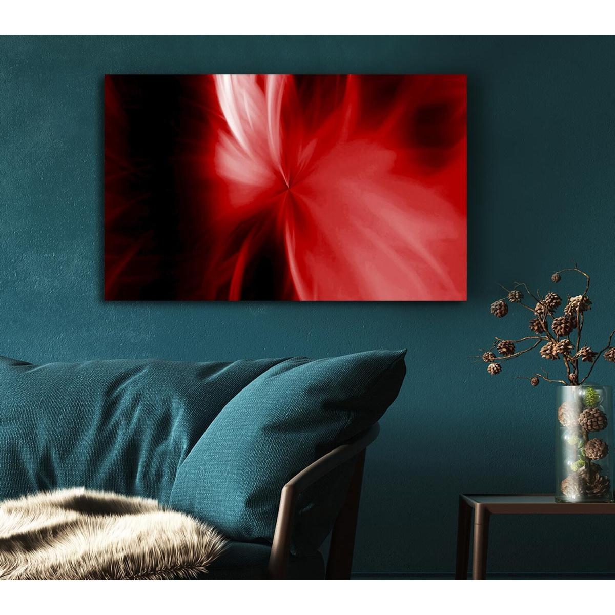 Celestial Core Red Canvas Print Wall Art - Yellow / 101.6cm – image 5