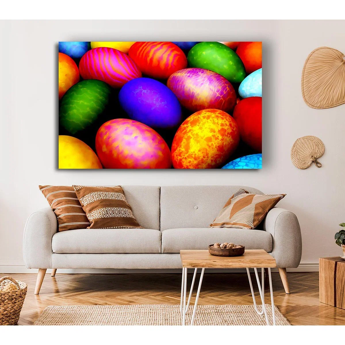 Easter Egg Hunt Canvas Print Wall Art - Yellow / 66.04cm – image 4