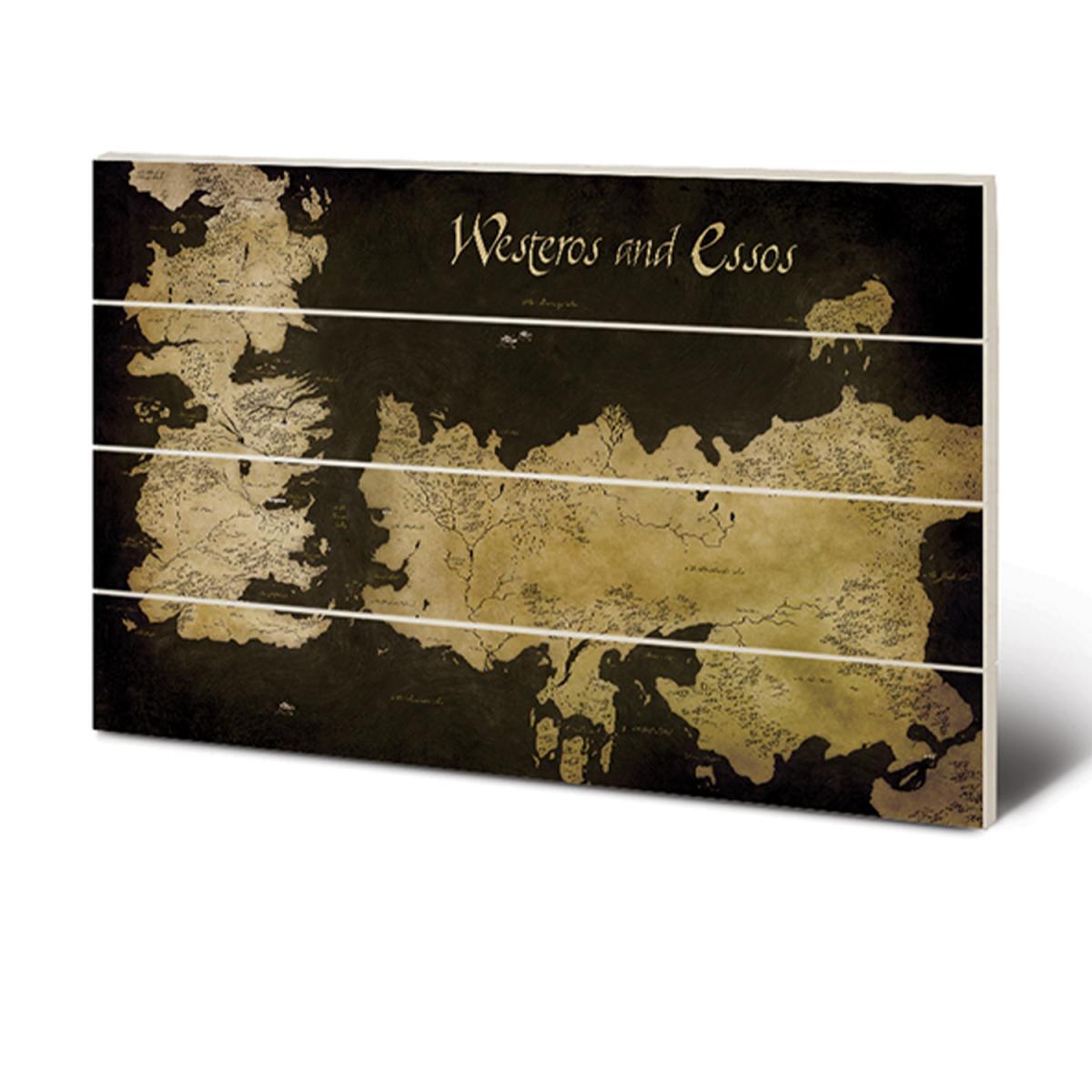 Game of Thrones (Westeros and Essos Antique Map) Wall Art - Colourful – image 2