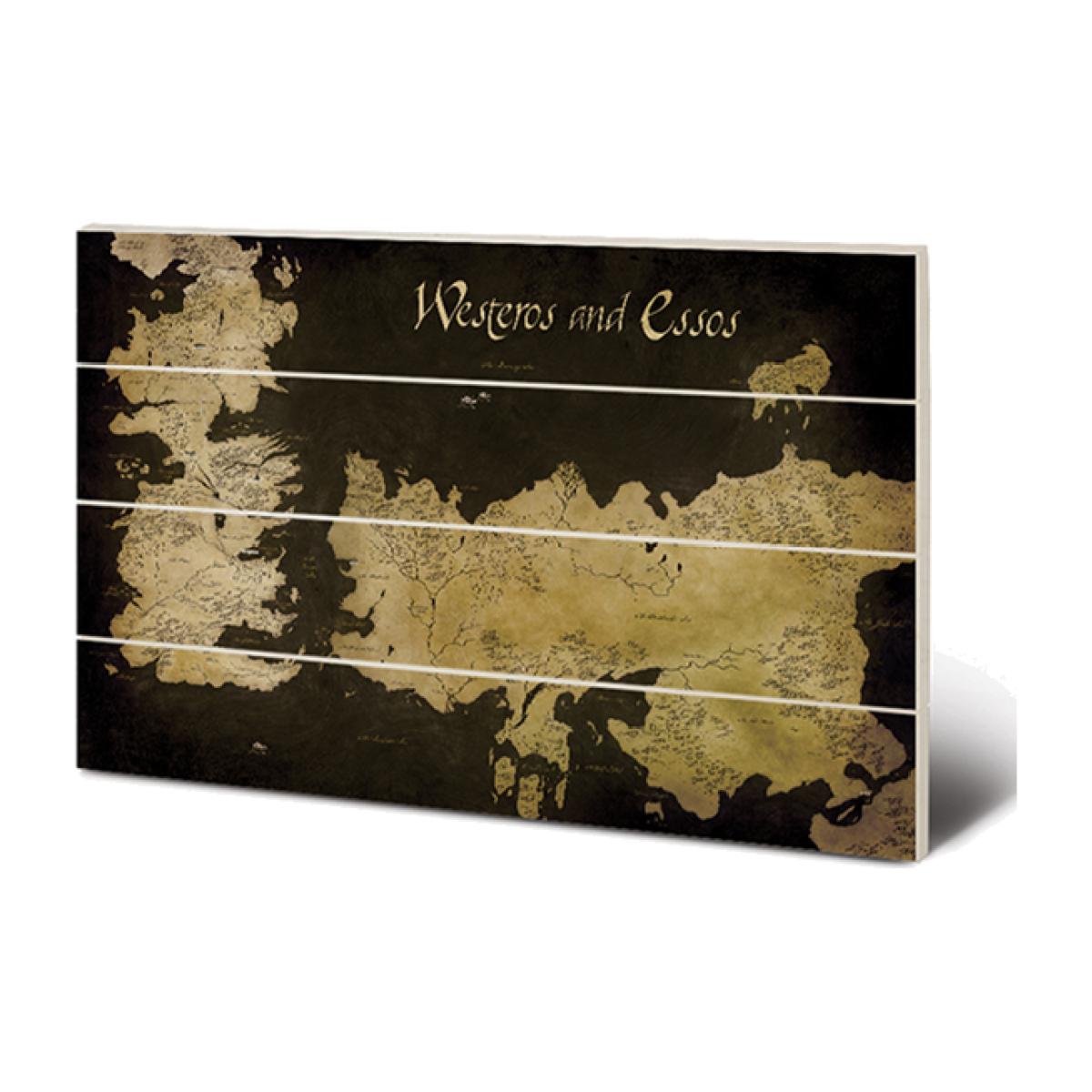 Game of Thrones (Westeros and Essos Antique Map) Wall Art - Colourful – image 1