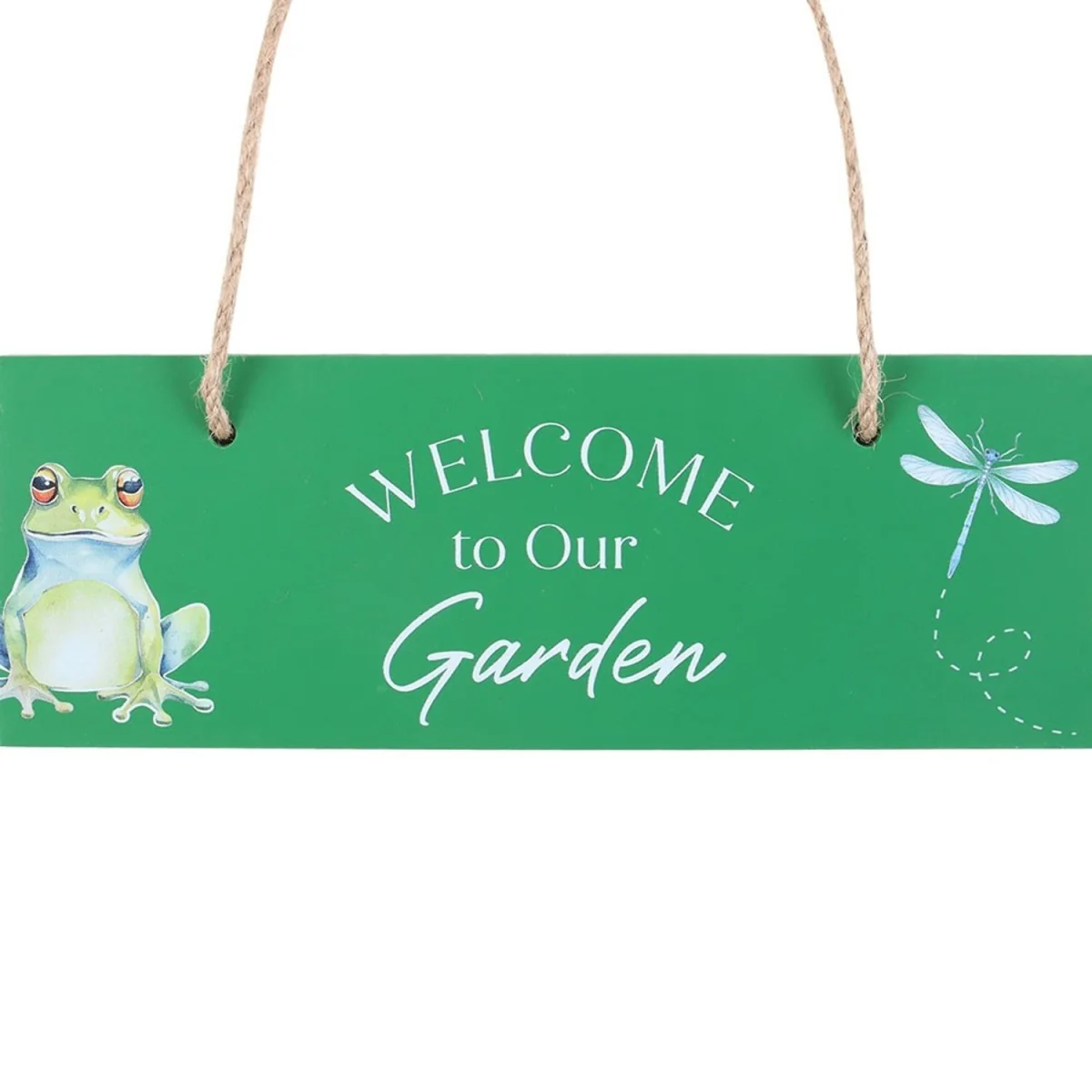 Something Different Welcome To Our Garden Hanging Sign - Green – image 2