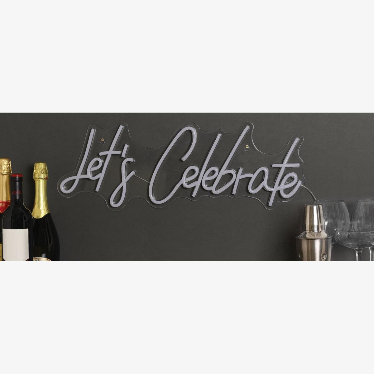 Lets Celebrate LED Neon Sign – image 1