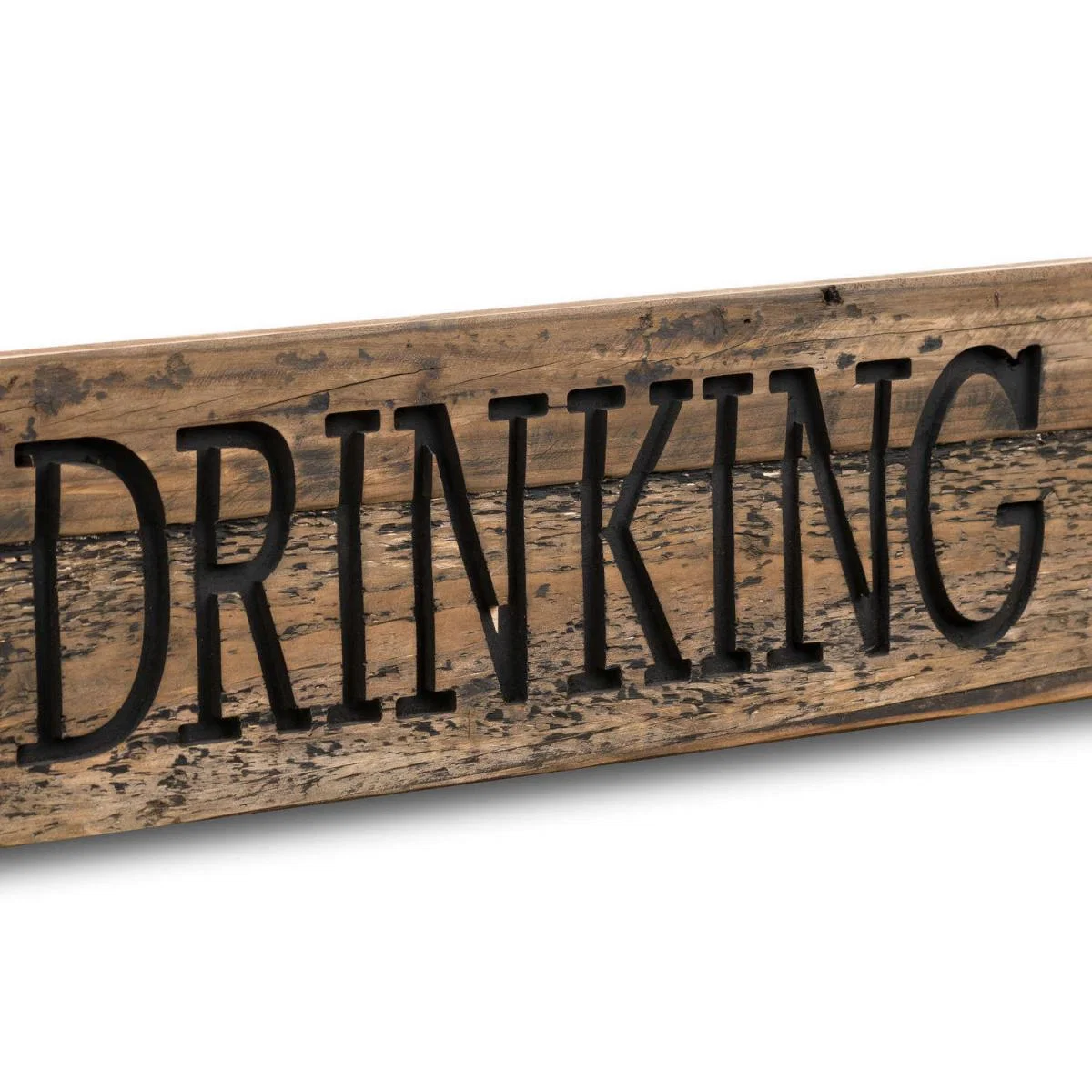 Be Gin Rustic Wooden Message Plaque - Brown – image 2