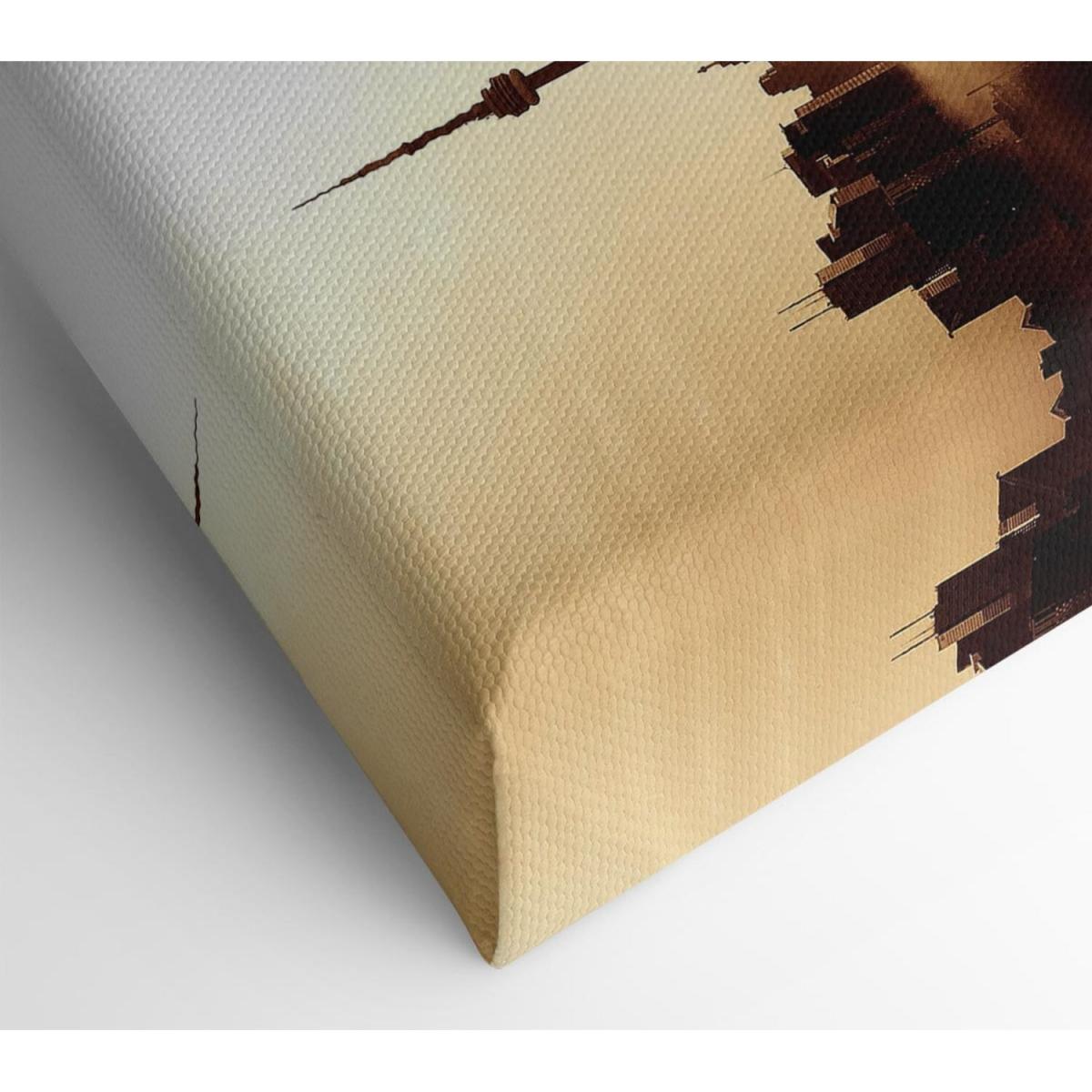 City Fog Canvas Print Wall Art - Yellow / 50.8cm – image 2