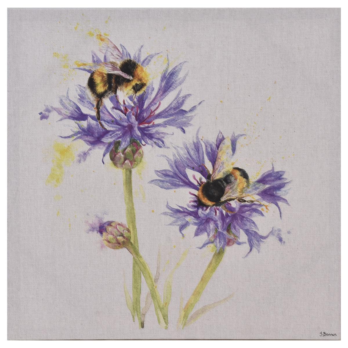 Jane Bannon Bees On Thistle Canvas – image 3