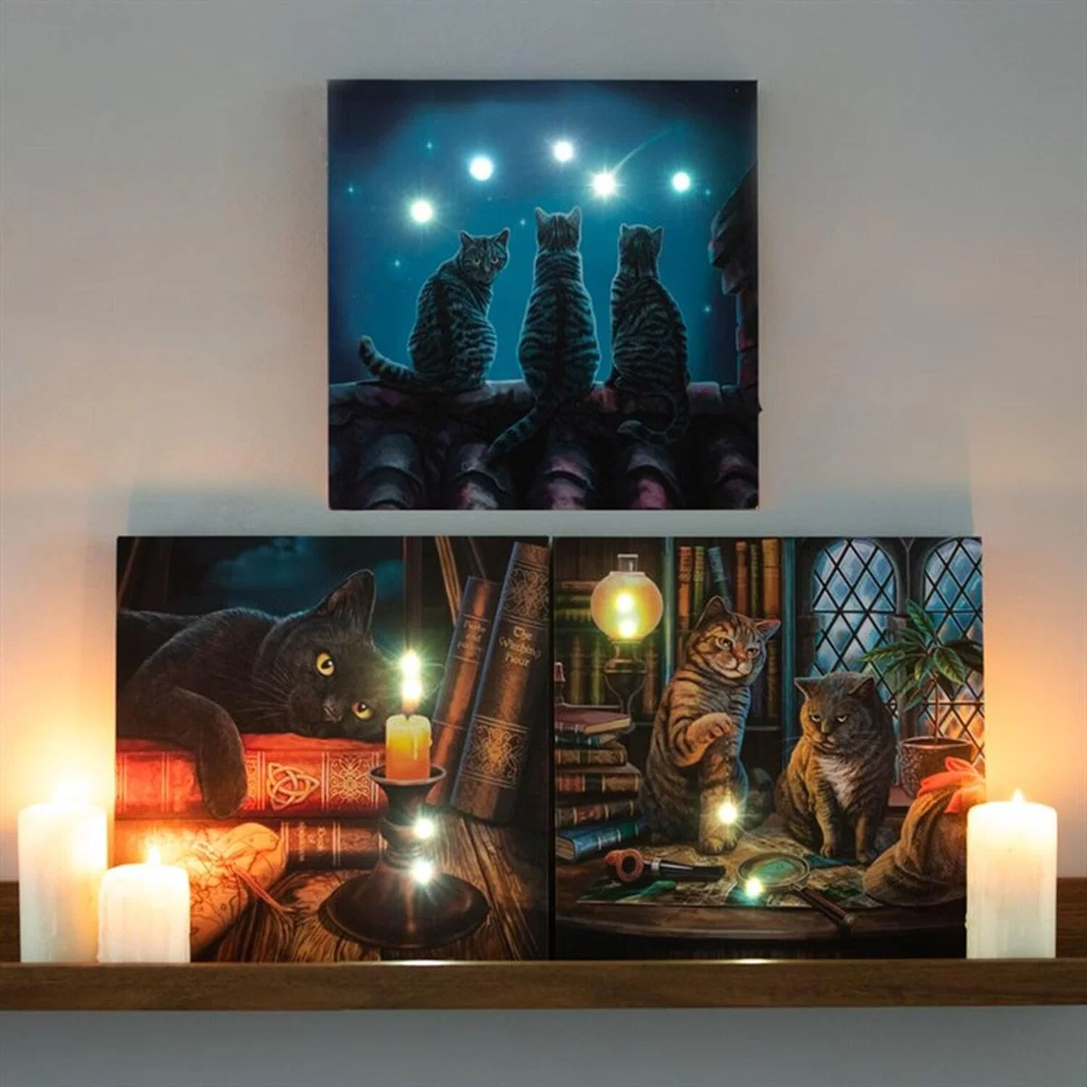 Lisa Parker's Wish Upon A Star Light Up Canvas Plaque - Blue – image 5