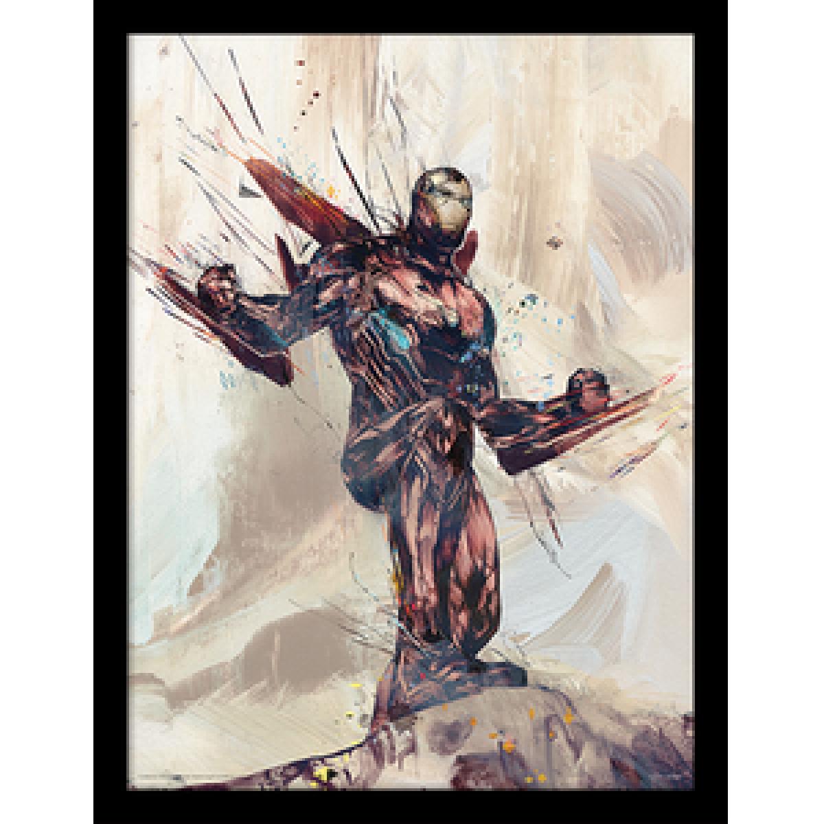 Avengers Infinity War Iron Man Sketch Framed Print – image 2