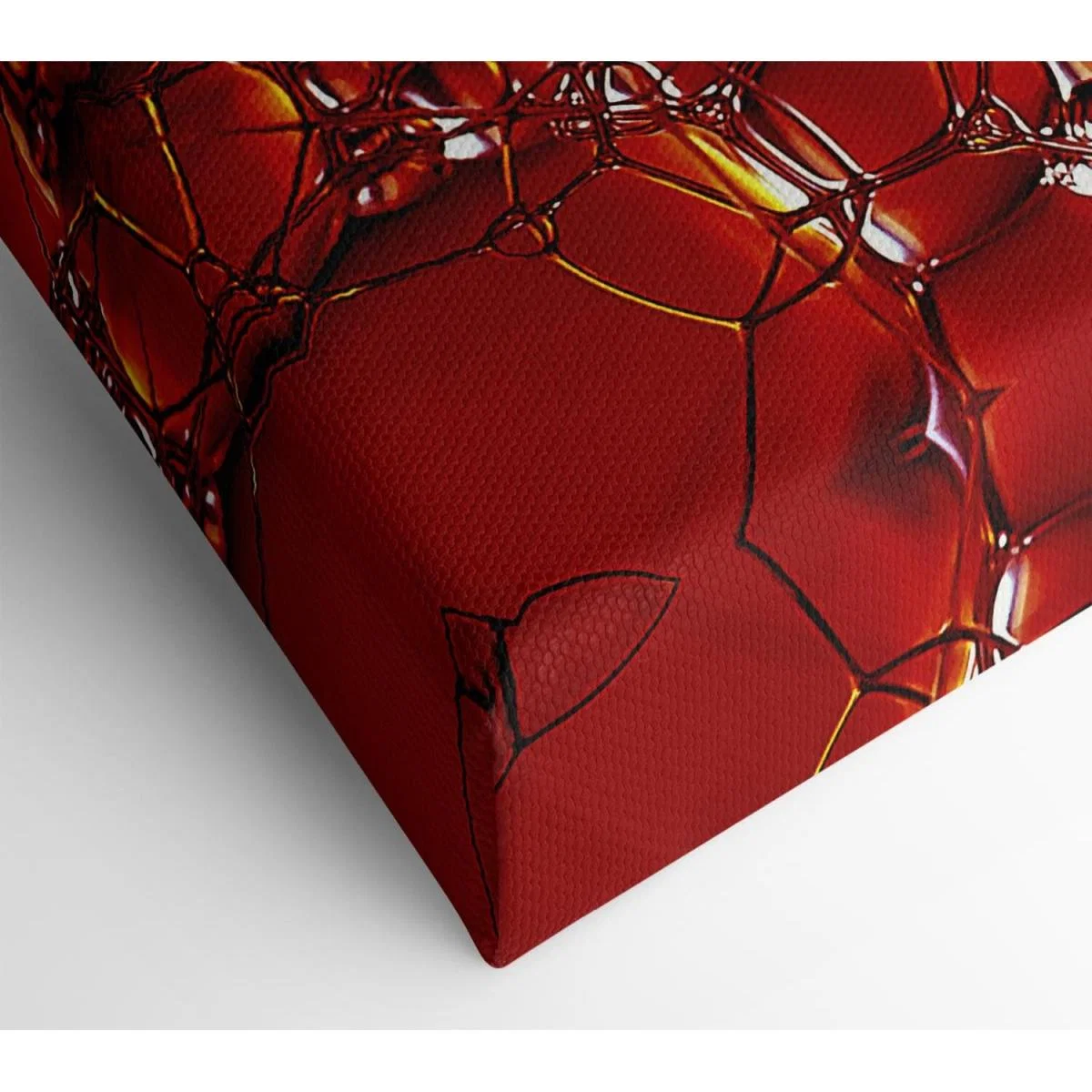 Burnt Orange Bubbles Canvas Print Wall Art - Yellow / 35.56cm – image 2