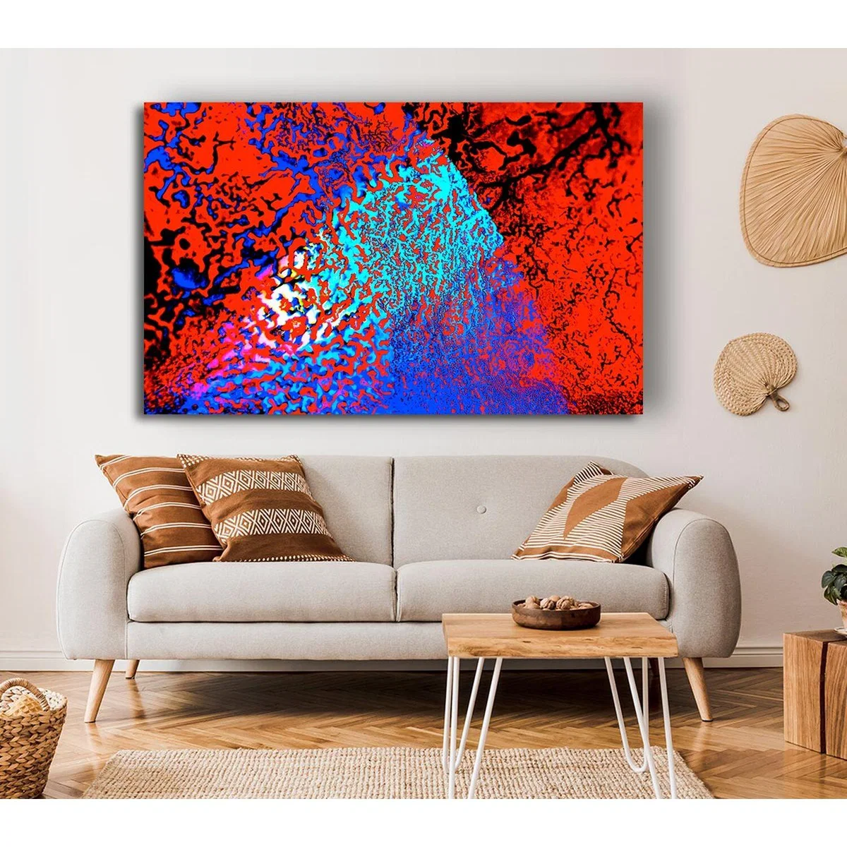 Orange Mase Canvas Print Wall Art - Yellow / 35.56cm – image 2