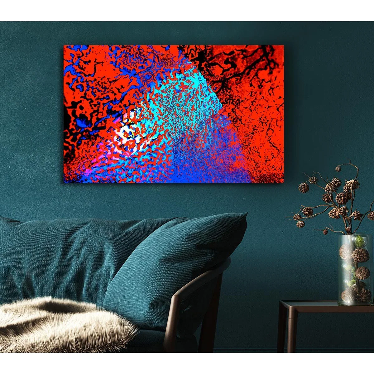 Orange Mase Canvas Print Wall Art - Yellow / 35.56cm – image 3