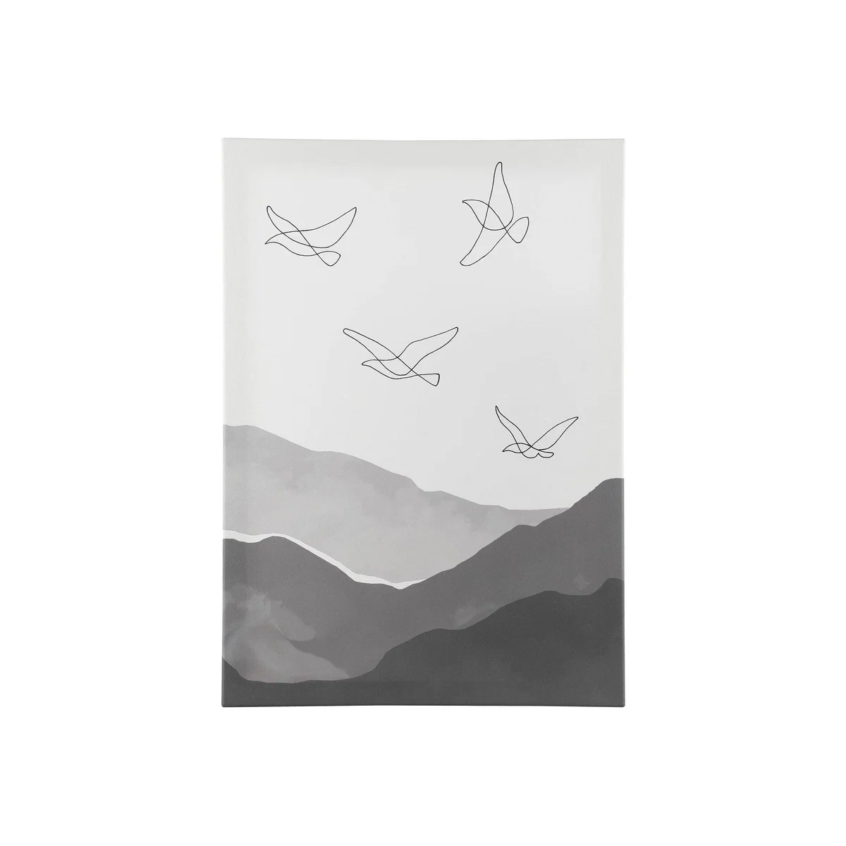 EGLO Alaminos Idyllic Line Art Printed Canvas - white, grey – image 1