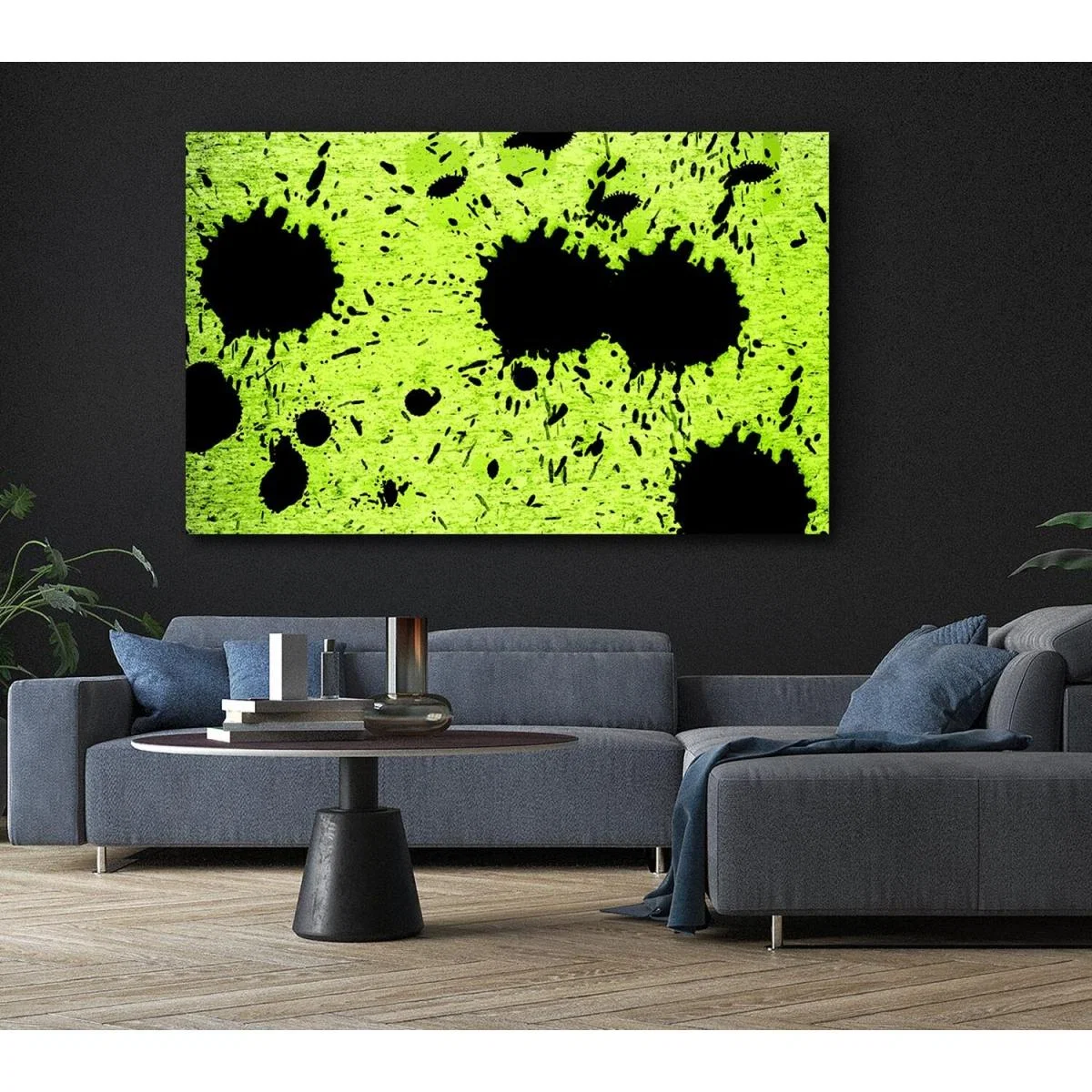 Lime Green Fury Canvas Print Wall Art - Yellow / 50.8cm – image 6