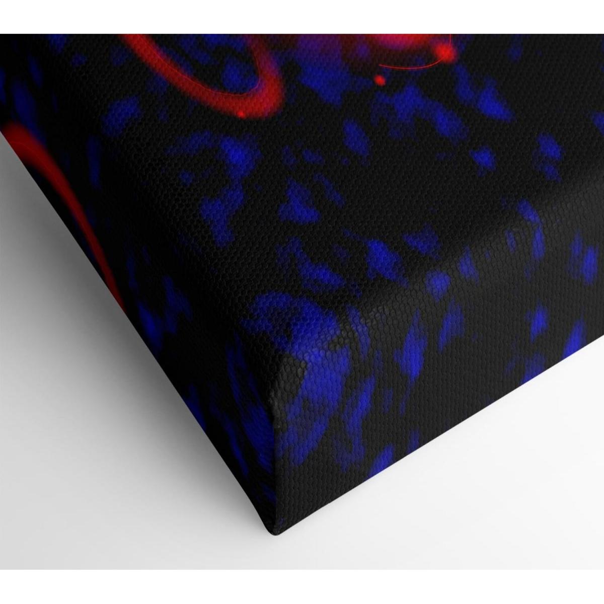 Heart Of The Matter Red Canvas Print Wall Art - Yellow / 81.28cm – image 2