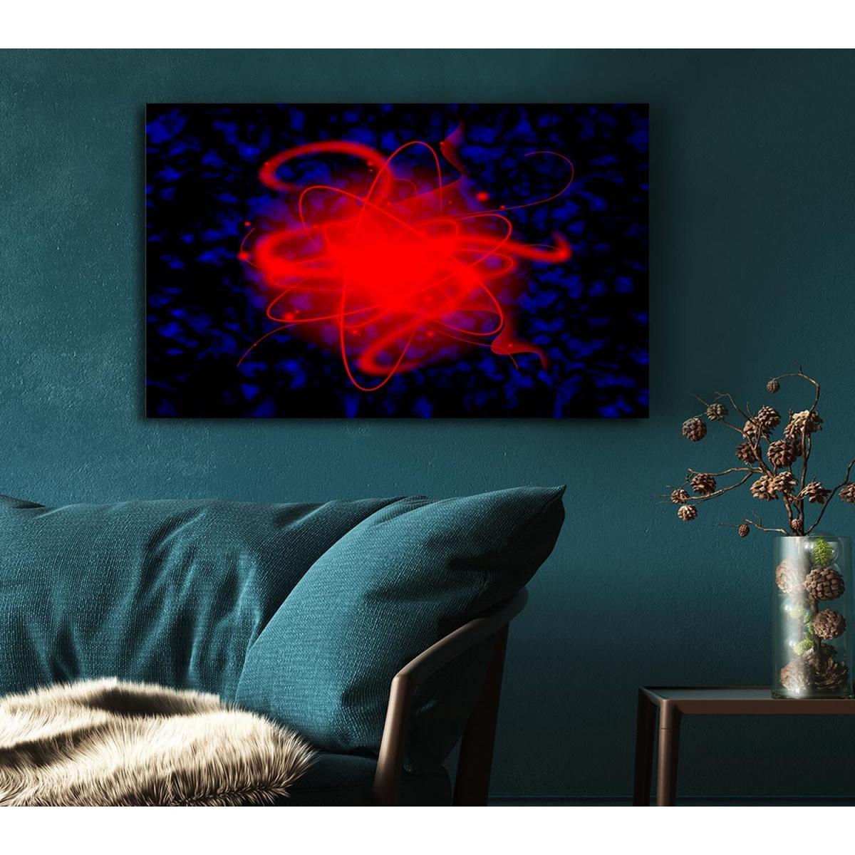 Heart Of The Matter Red Canvas Print Wall Art - Yellow / 81.28cm – image 4