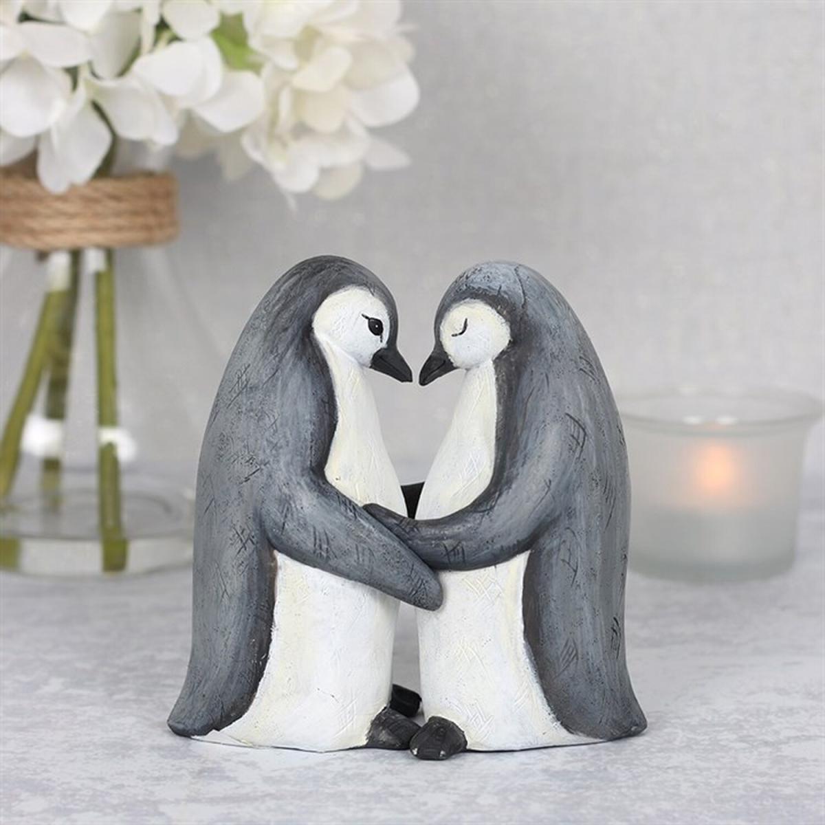 Penguin Partners For Life Ornament - Grey – image 1