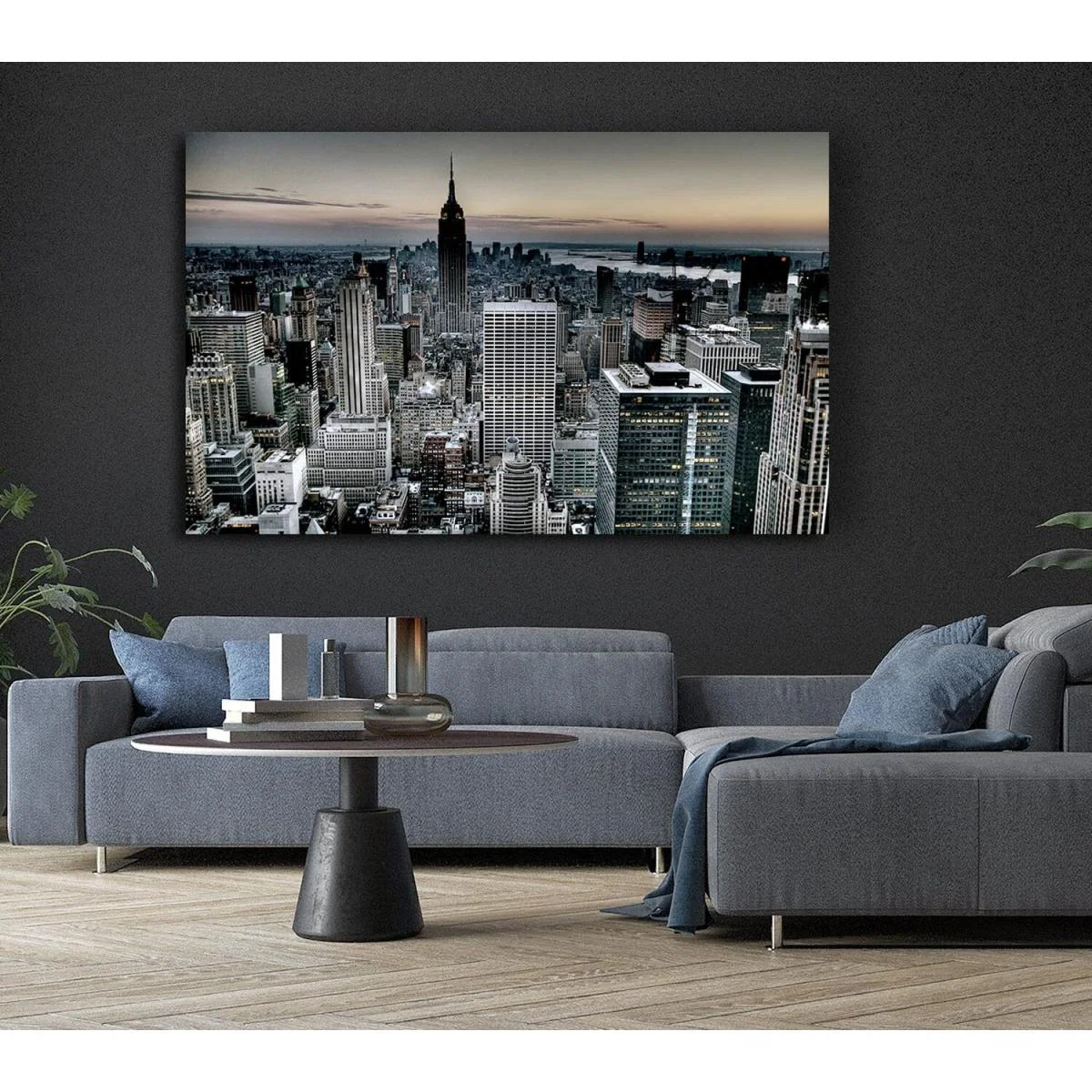 Across New York Canvas Print Wall Art - Yellow / 81.28cm – image 6