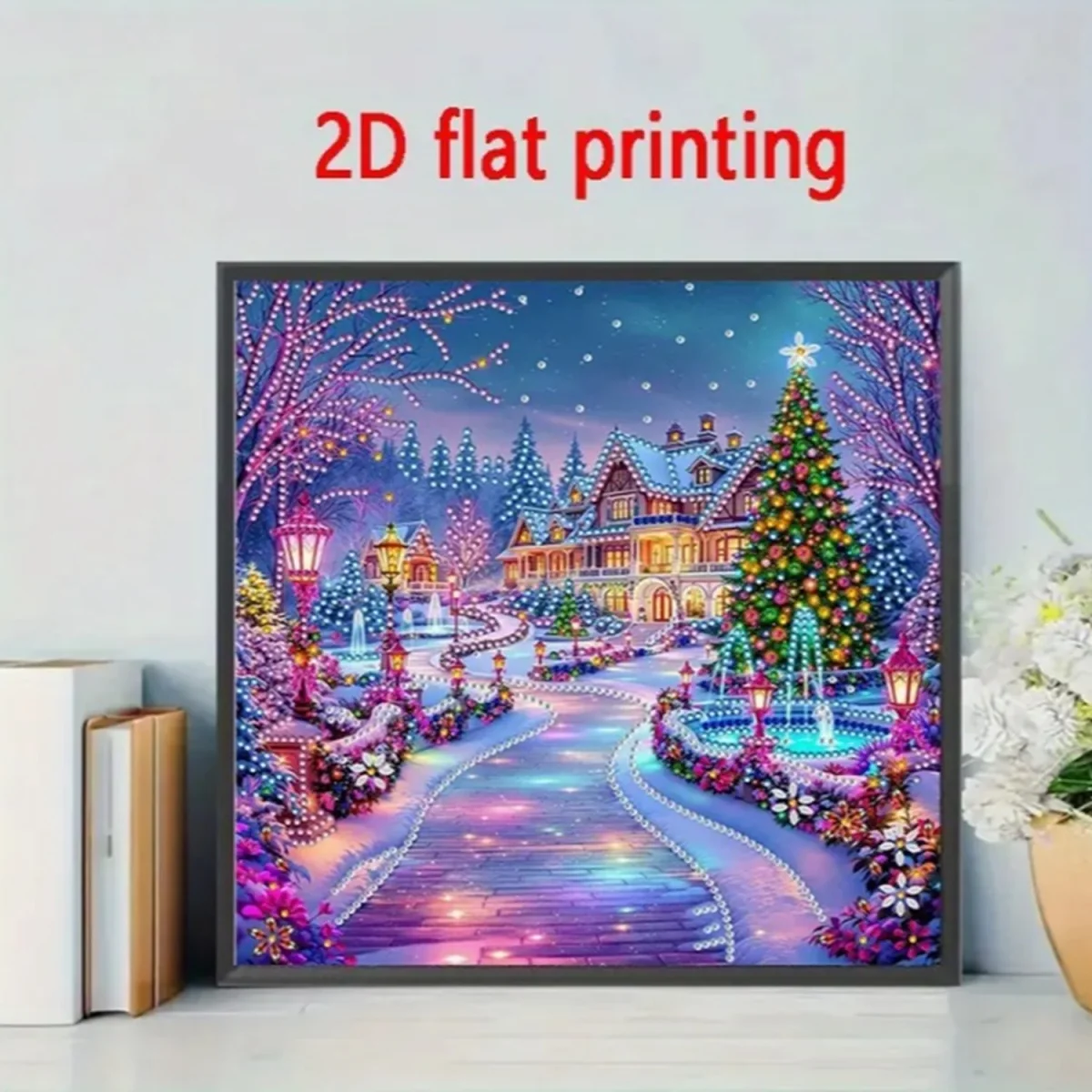 Aurora Christmas House Diamond Painting Kit - Multi – image 6