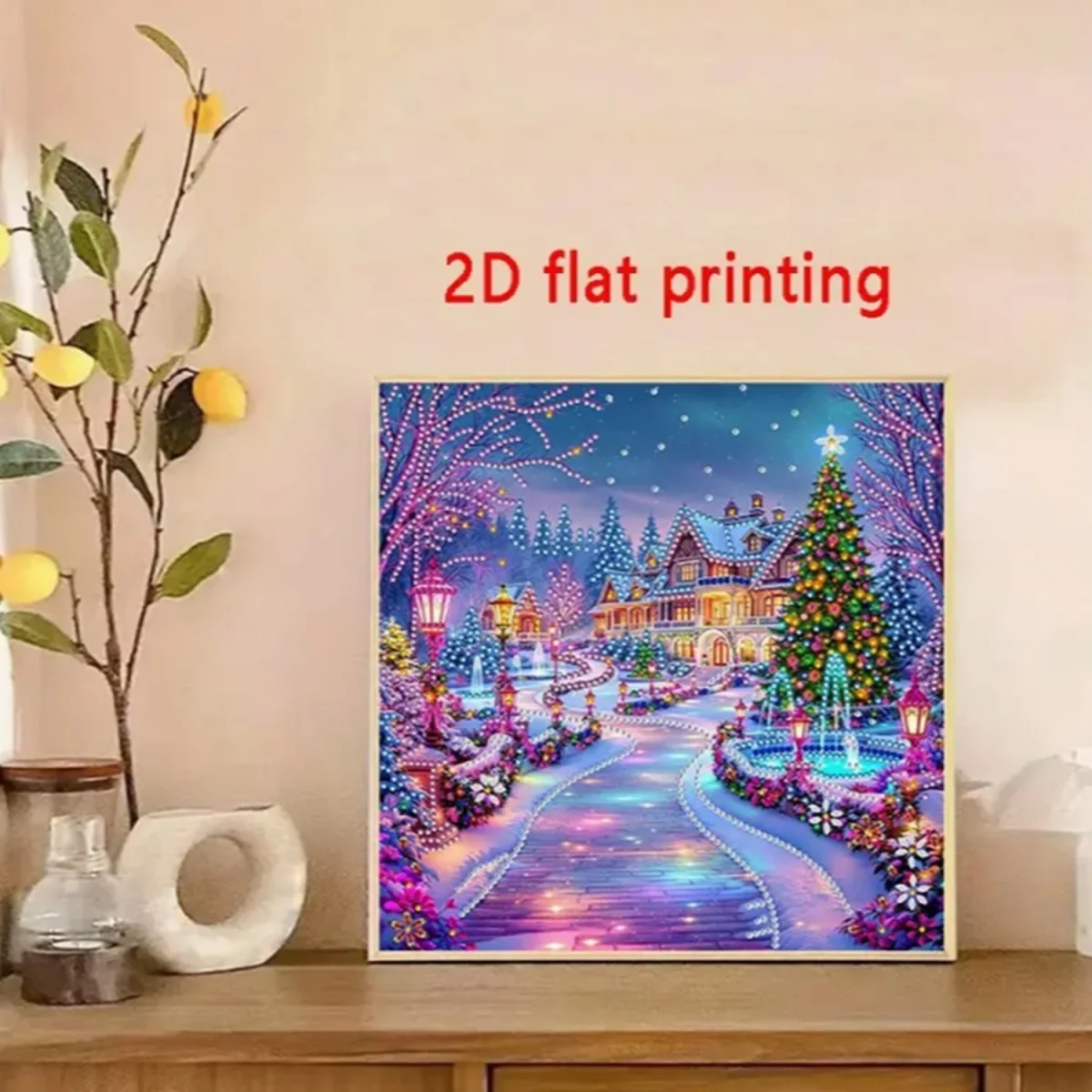 Aurora Christmas House Diamond Painting Kit - Multi – image 7