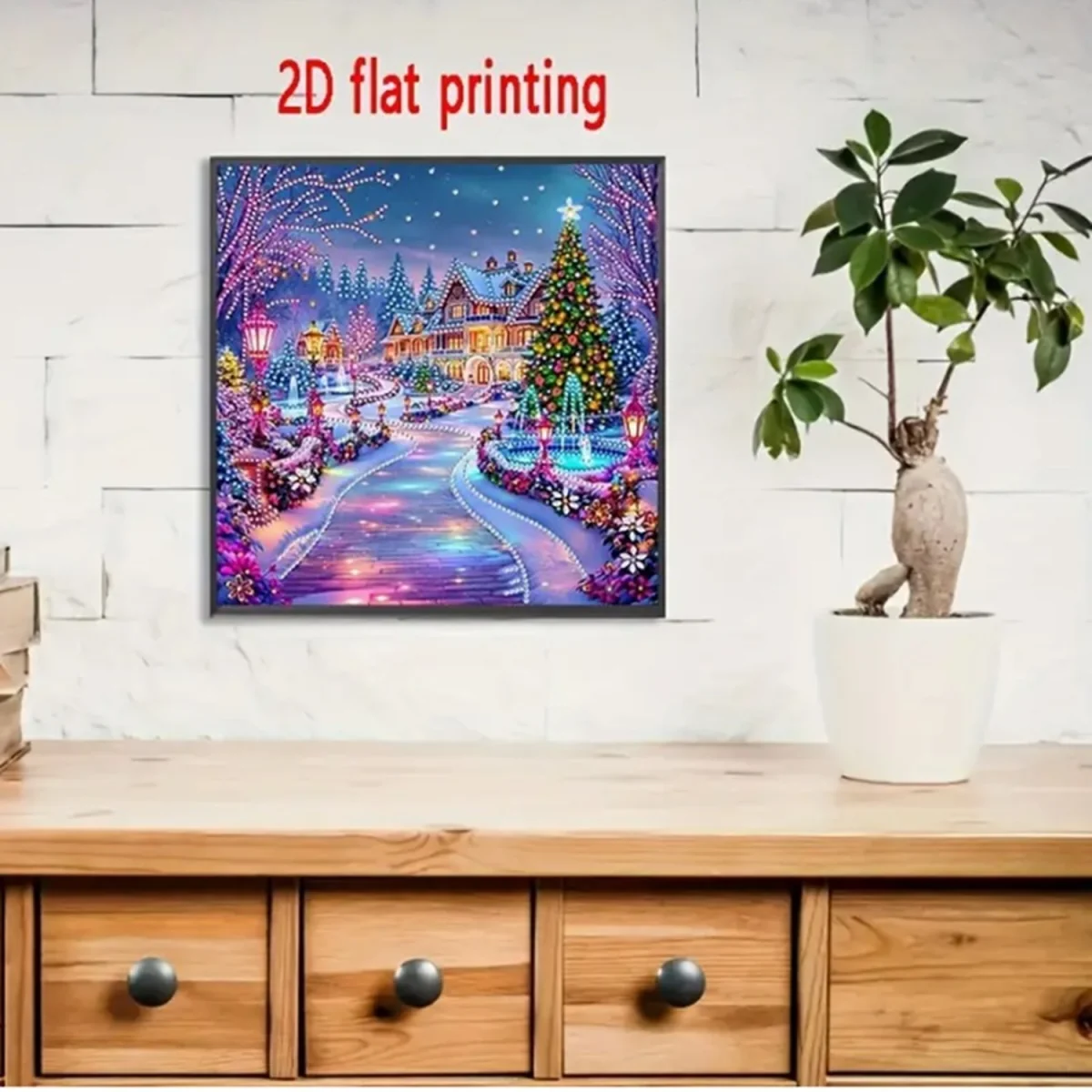 Aurora Christmas House Diamond Painting Kit - Multi – image 9