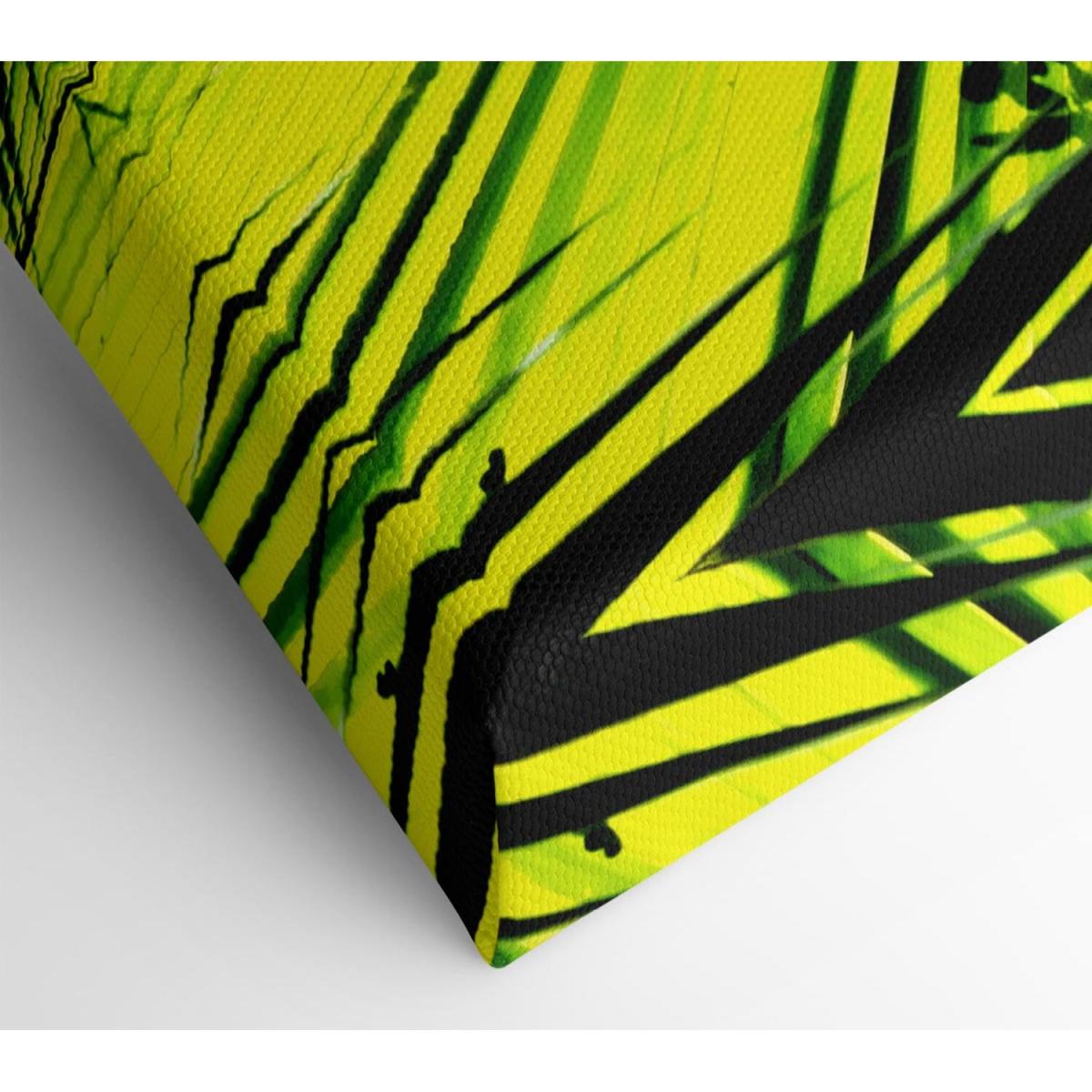 Lime Palm Tree Canvas Print Wall Art - Yellow / 66.04cm – image 2