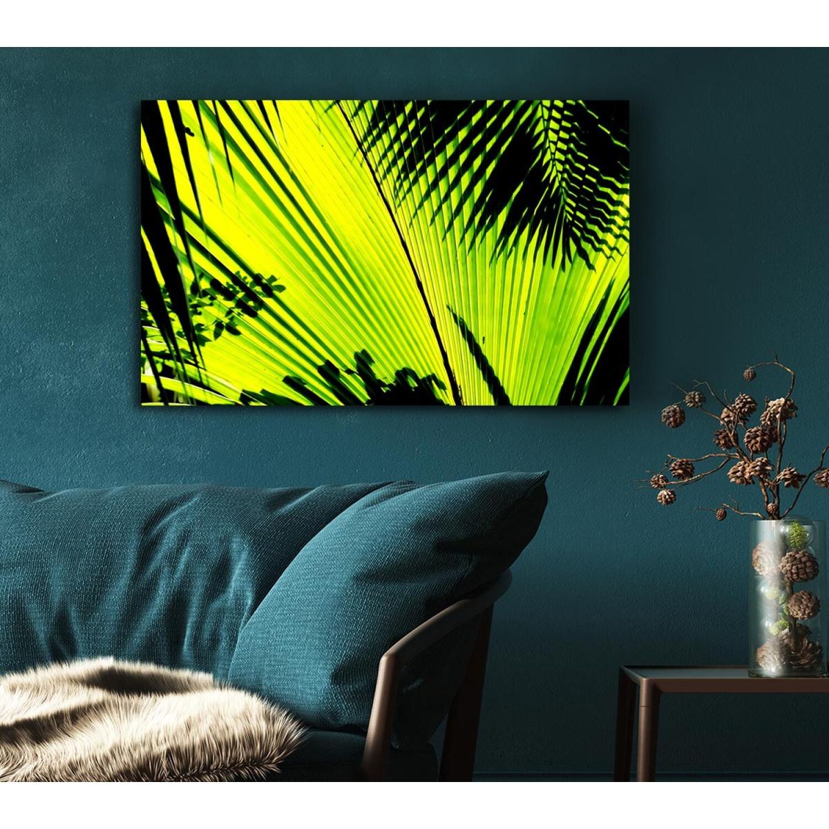 Lime Palm Tree Canvas Print Wall Art - Yellow / 66.04cm – image 5