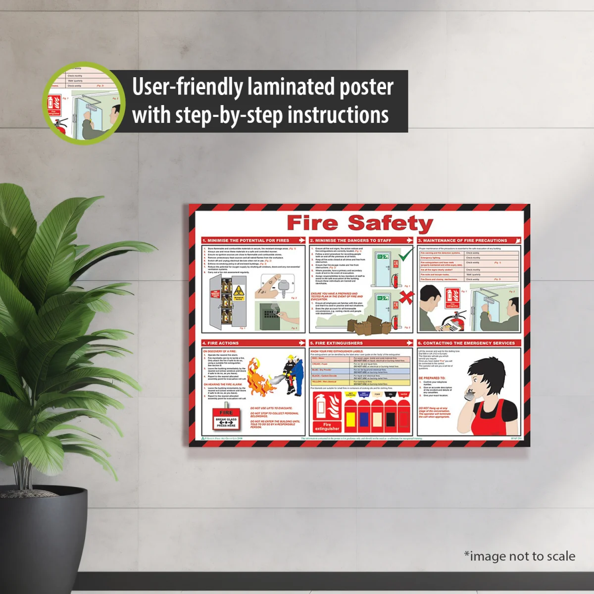 Pegdev Healthy and safety posters H - White – image 2