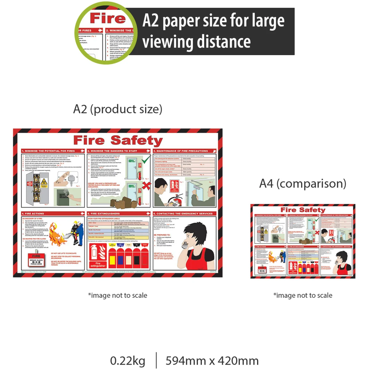 Pegdev Healthy and safety posters H - White – image 3