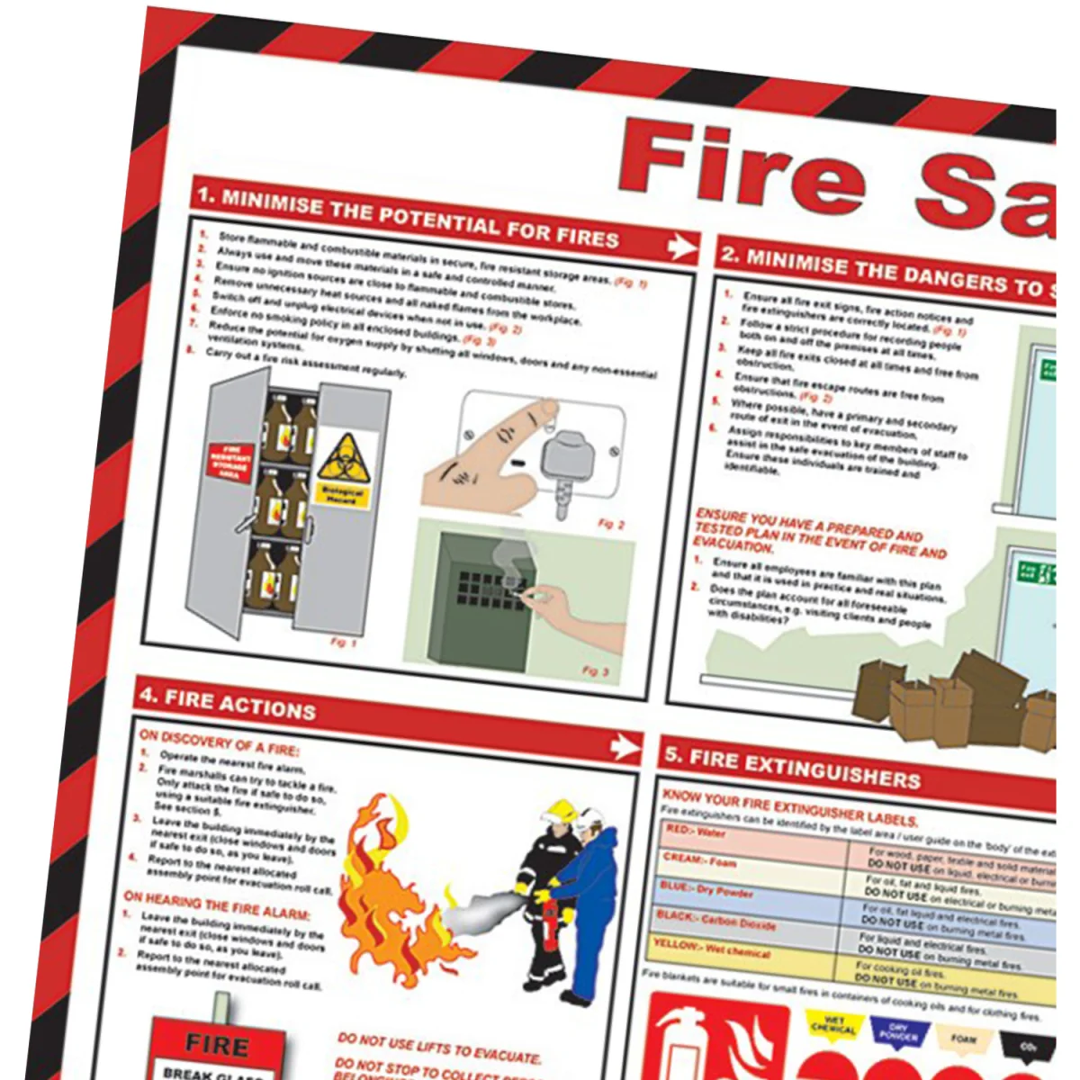 Pegdev Healthy and safety posters H - White – image 4