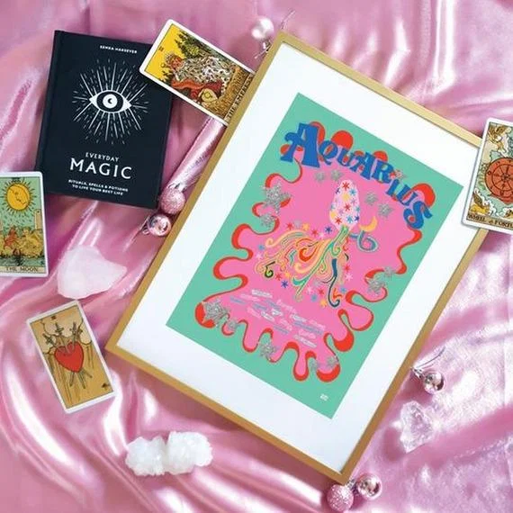 Aquarius Starsign Print - Aquarius