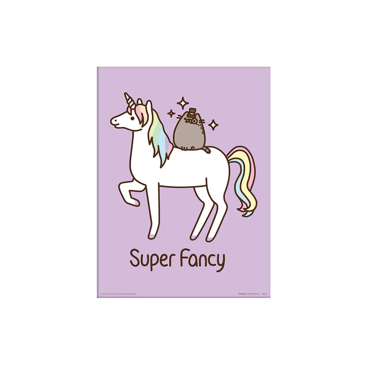 Pusheen (Super Fancy) Framed Print – image 1