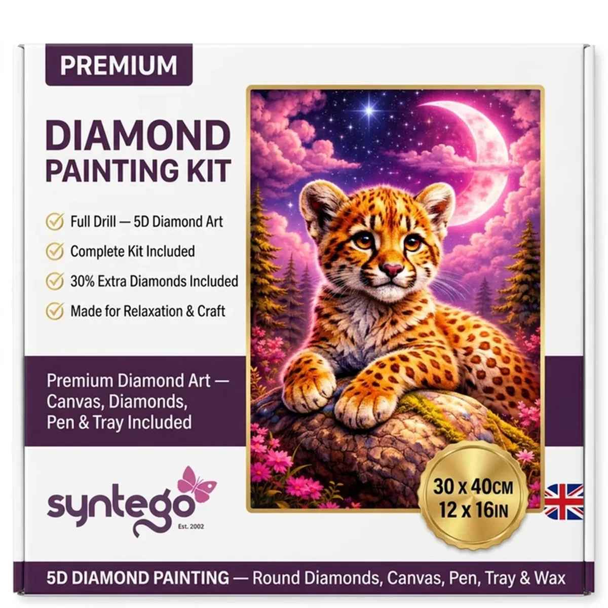 Leopard Cub 5D DIY Diamond Painting Kit - Multi – image 9
