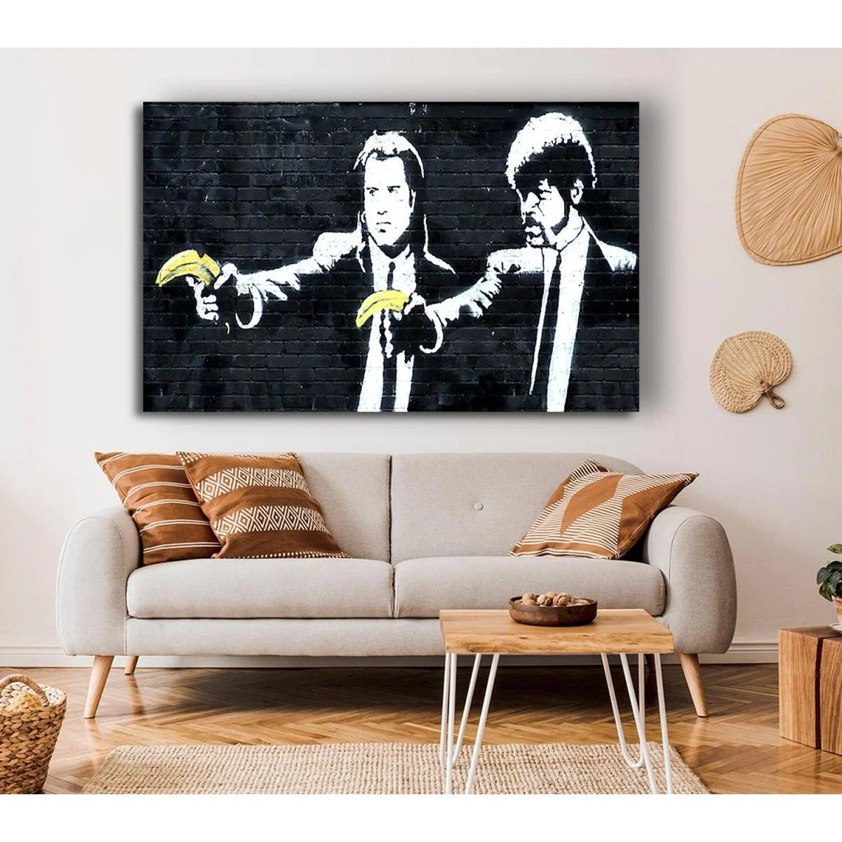 Banksy Pulp Fiction - Yellow / Medium 20 x 32 Inches – image 2